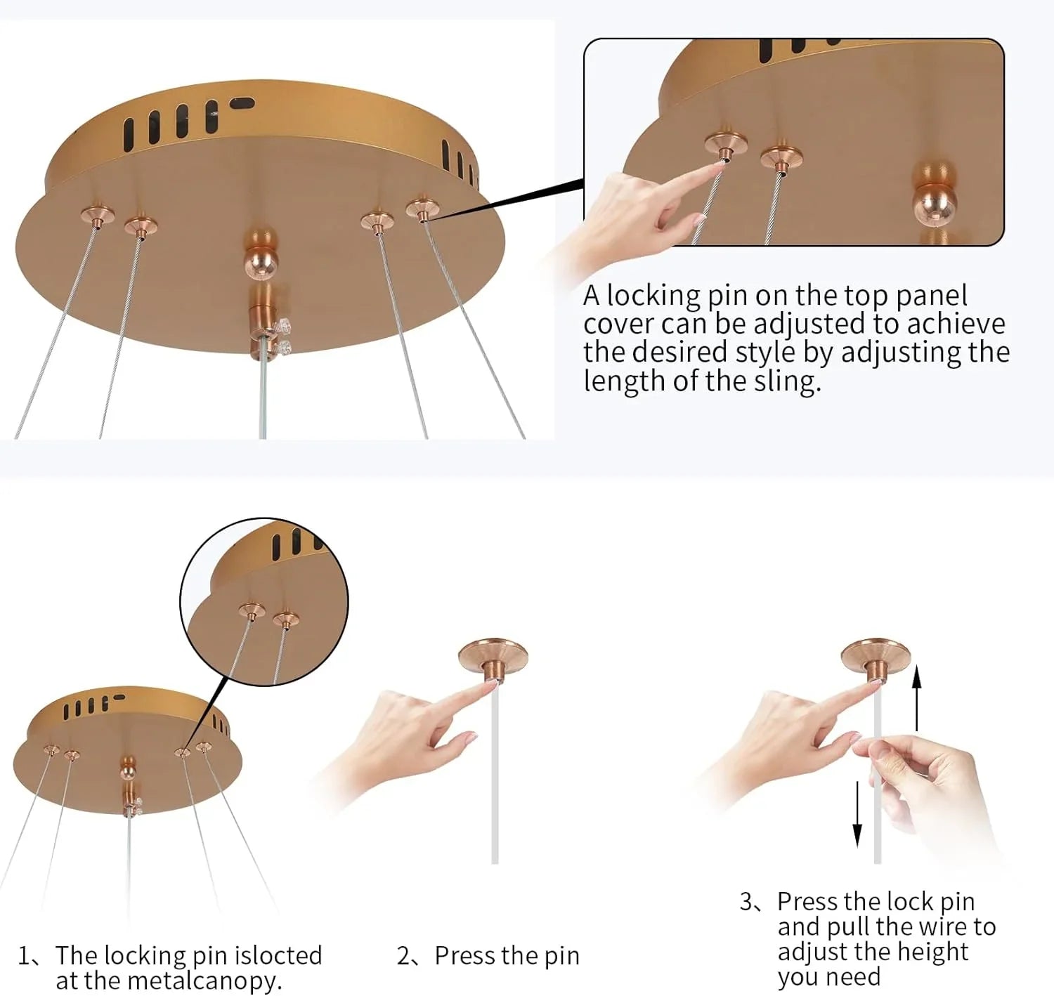 Lustra Led Wonderland Gold 2 Segmente Echivalent 400W Lighting Fixtures