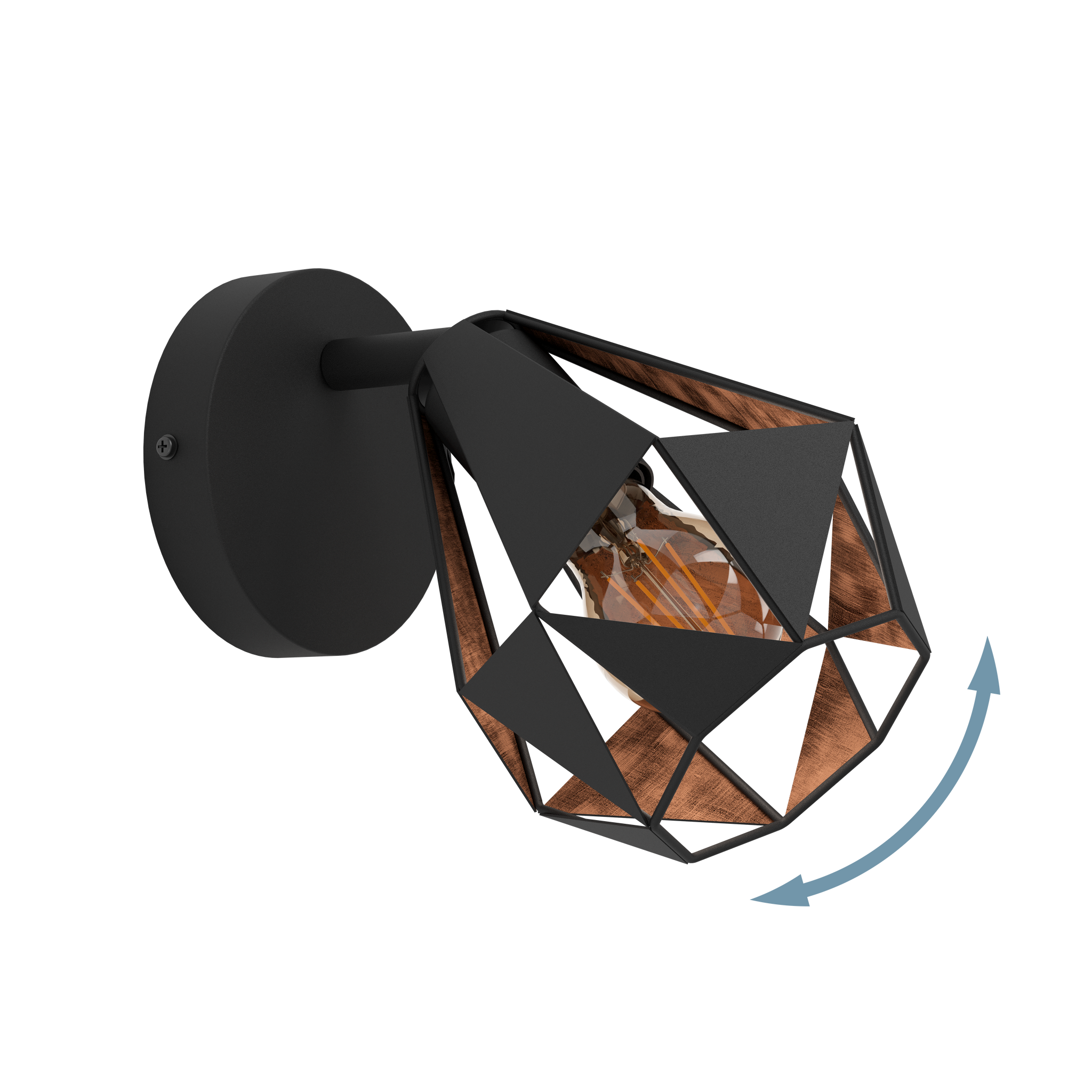 Aplica EGLO CARLTON 7 Black 1xE27