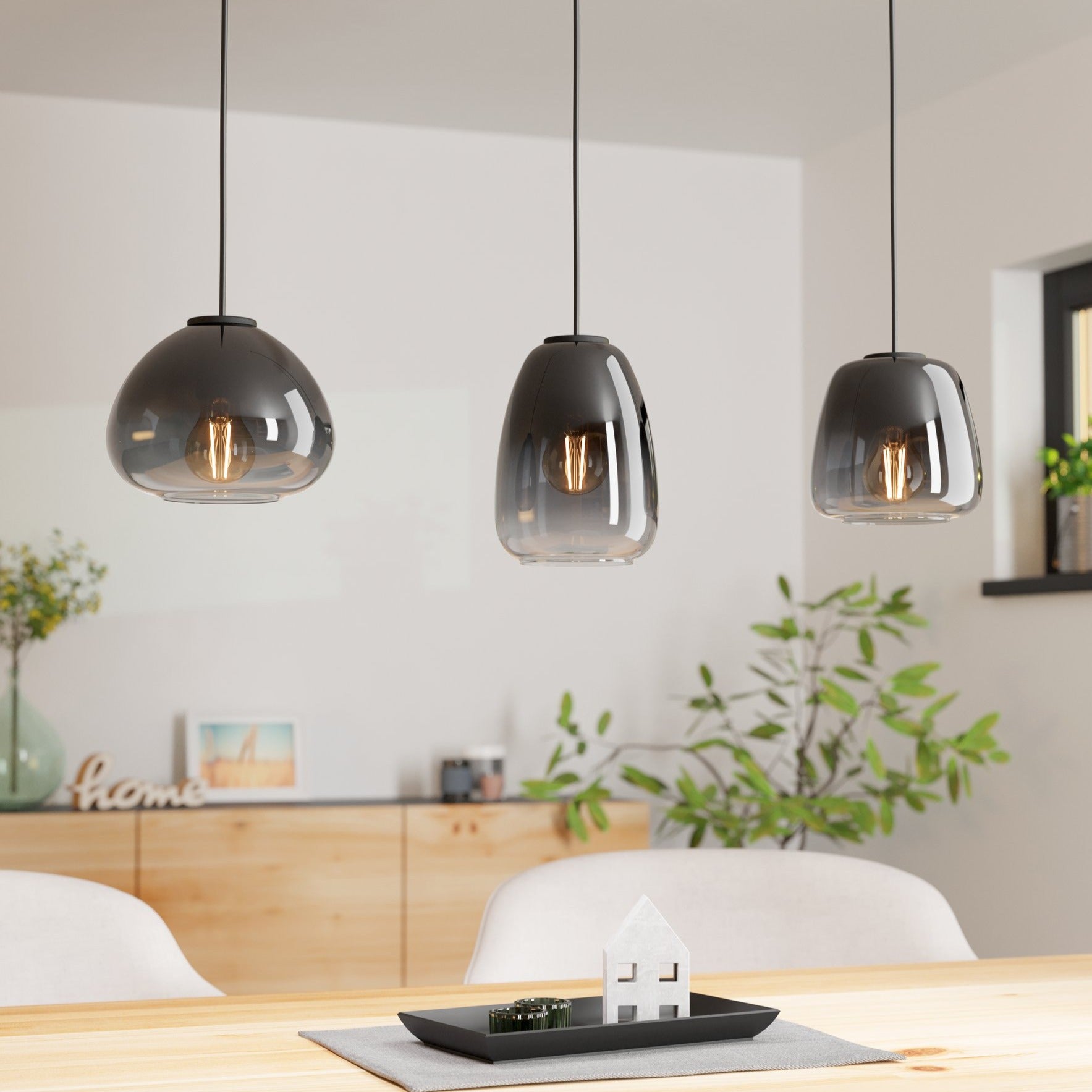 Lustra Suspendata AGUILARES Black 104.5CM NEAGRA / ABAJUR / 104CM Chandeliers