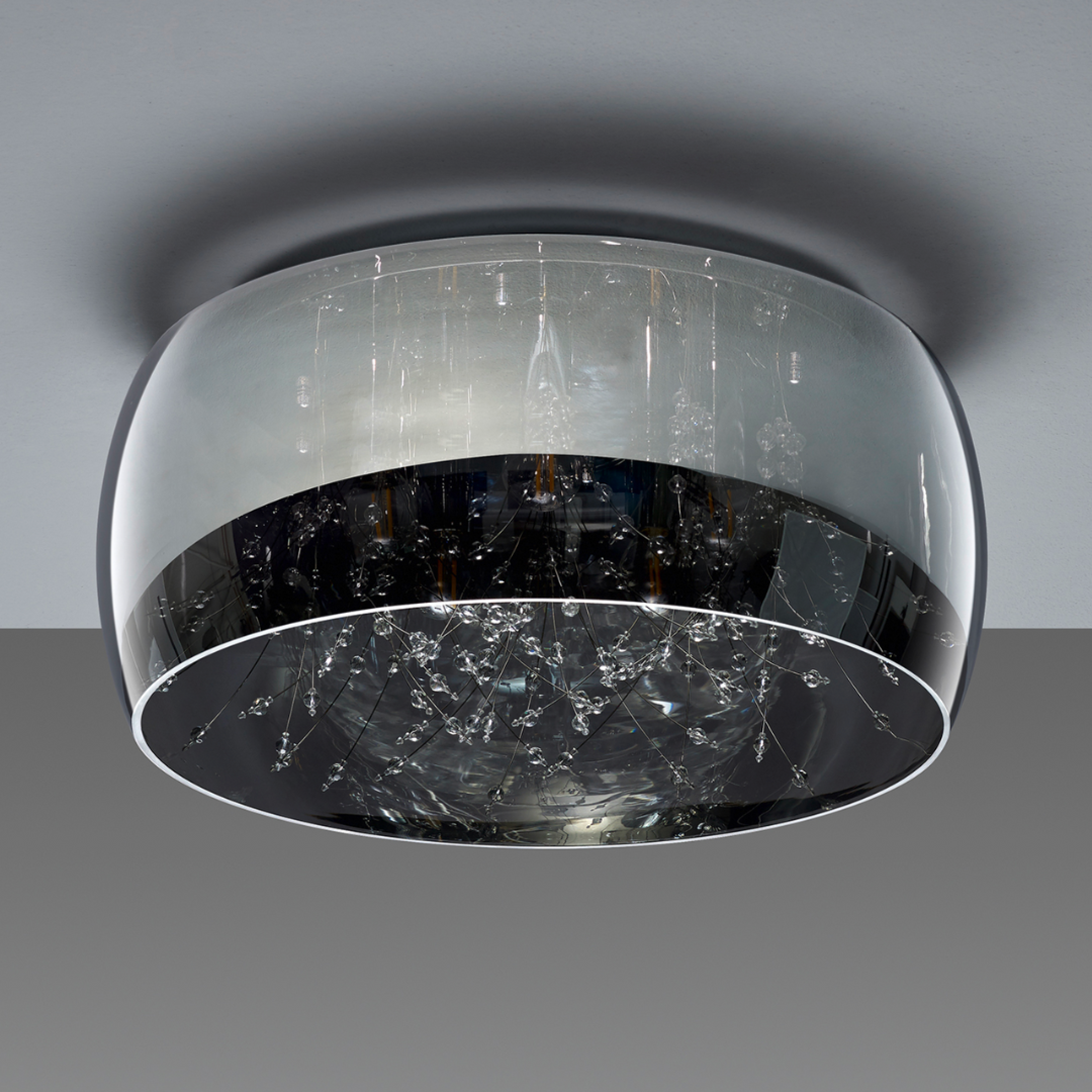 Lustra Chrome 5xE14 ShinePulse 28W ARGINTIE / ABAJUR Chandeliers