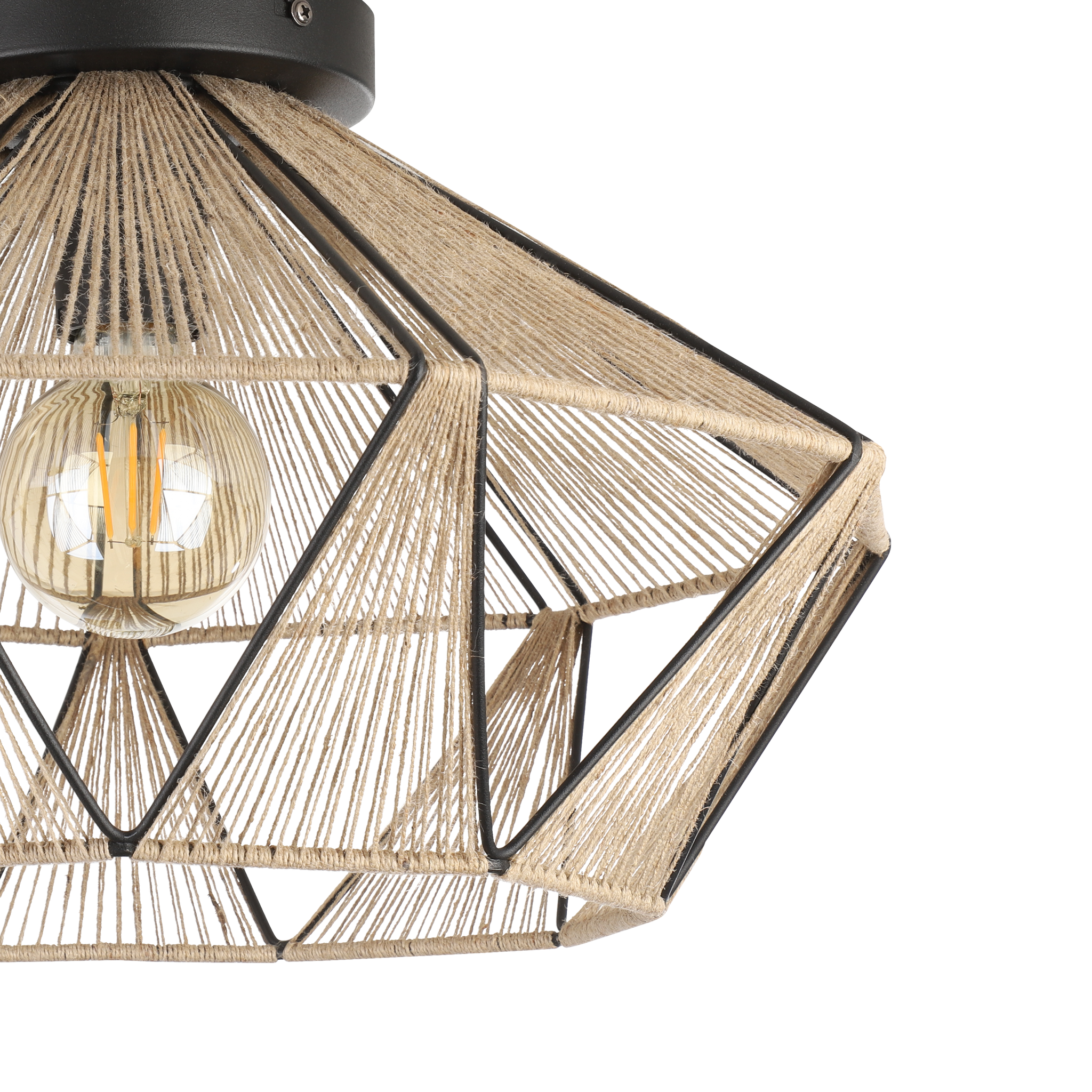 Lustra Vintage ADWICKLE Natural 44.5CM VINTAGE SI RETRO DESIGN / 44.5CM Chandeliers