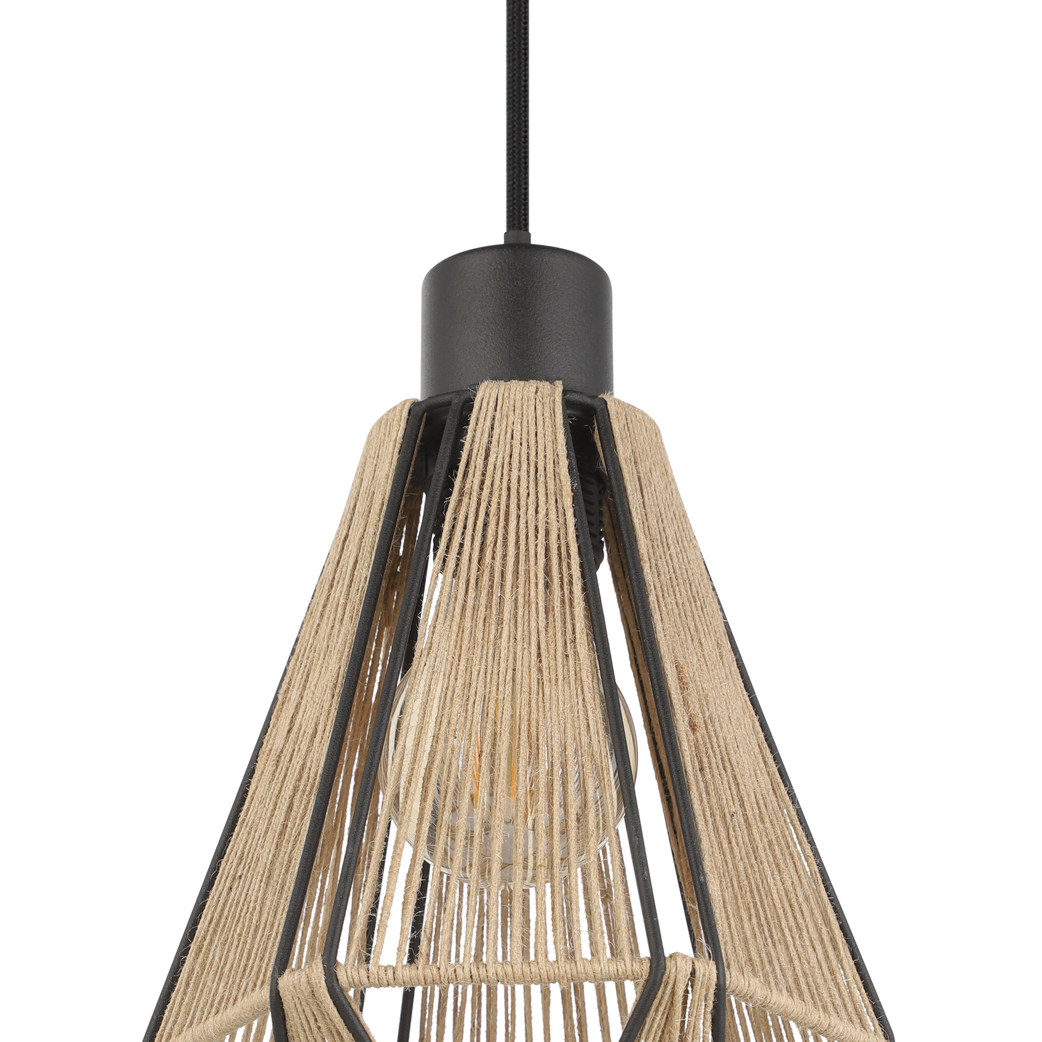 Pendul ADWICKLE Black & Brown 1xE27 Eglo