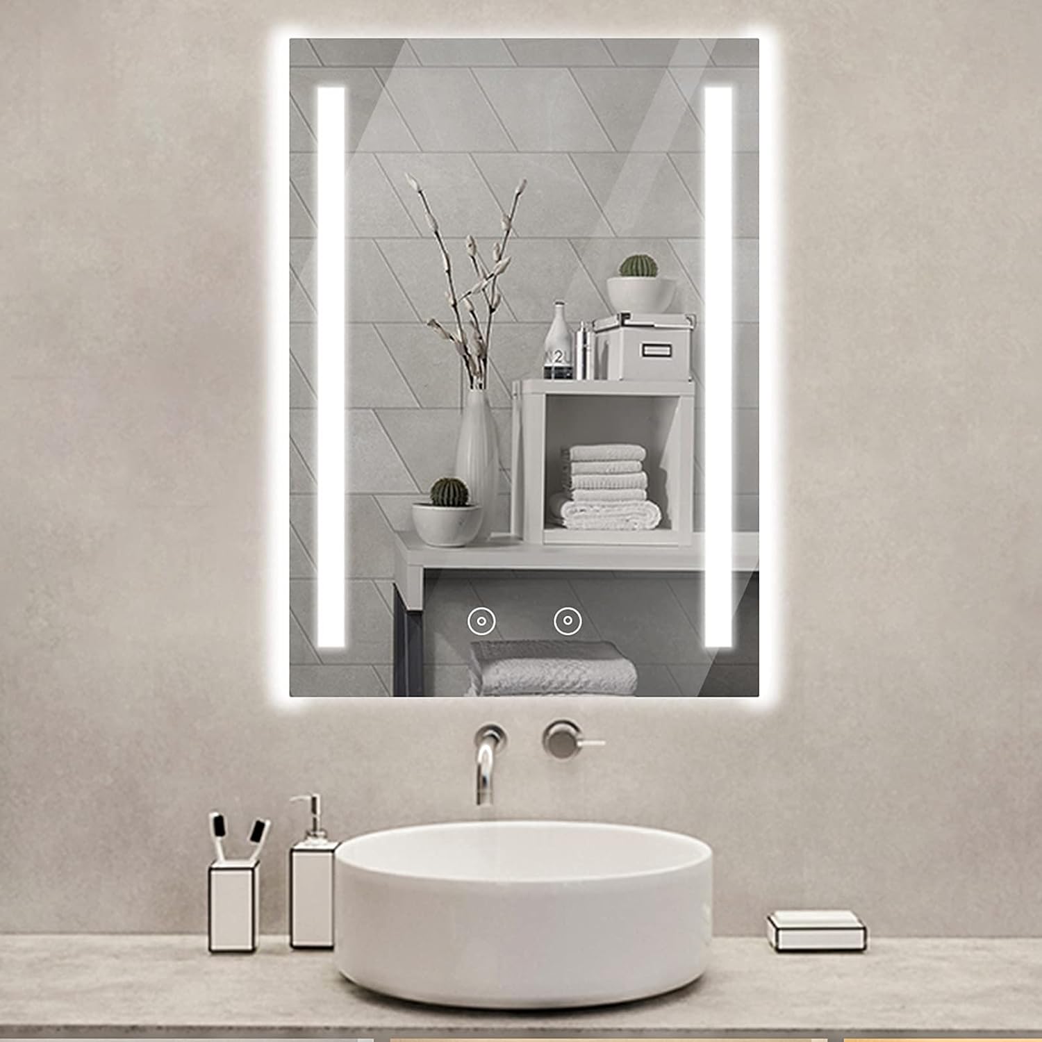 Oglinda Led 50X70Cm Cu Functie Dezaburire Si Touch M061S Mirror