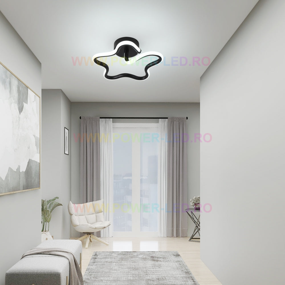 Aplica Led 36W Ministar Black Echivalent 150W Lighting Fixtures