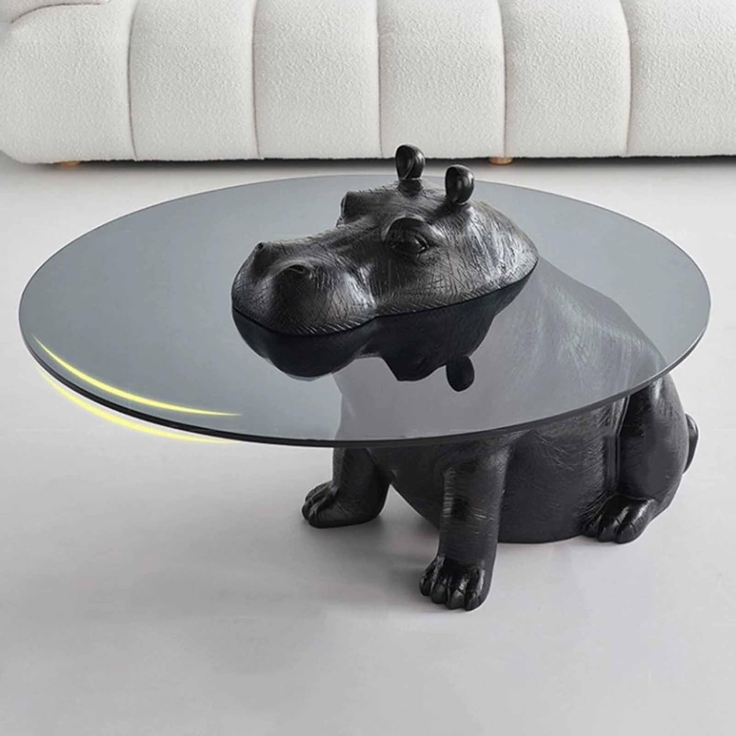 Masa Decorativa Moderna Hippo Savannah MASA DECORATIVA / NEAGRA / 100CM decorative table