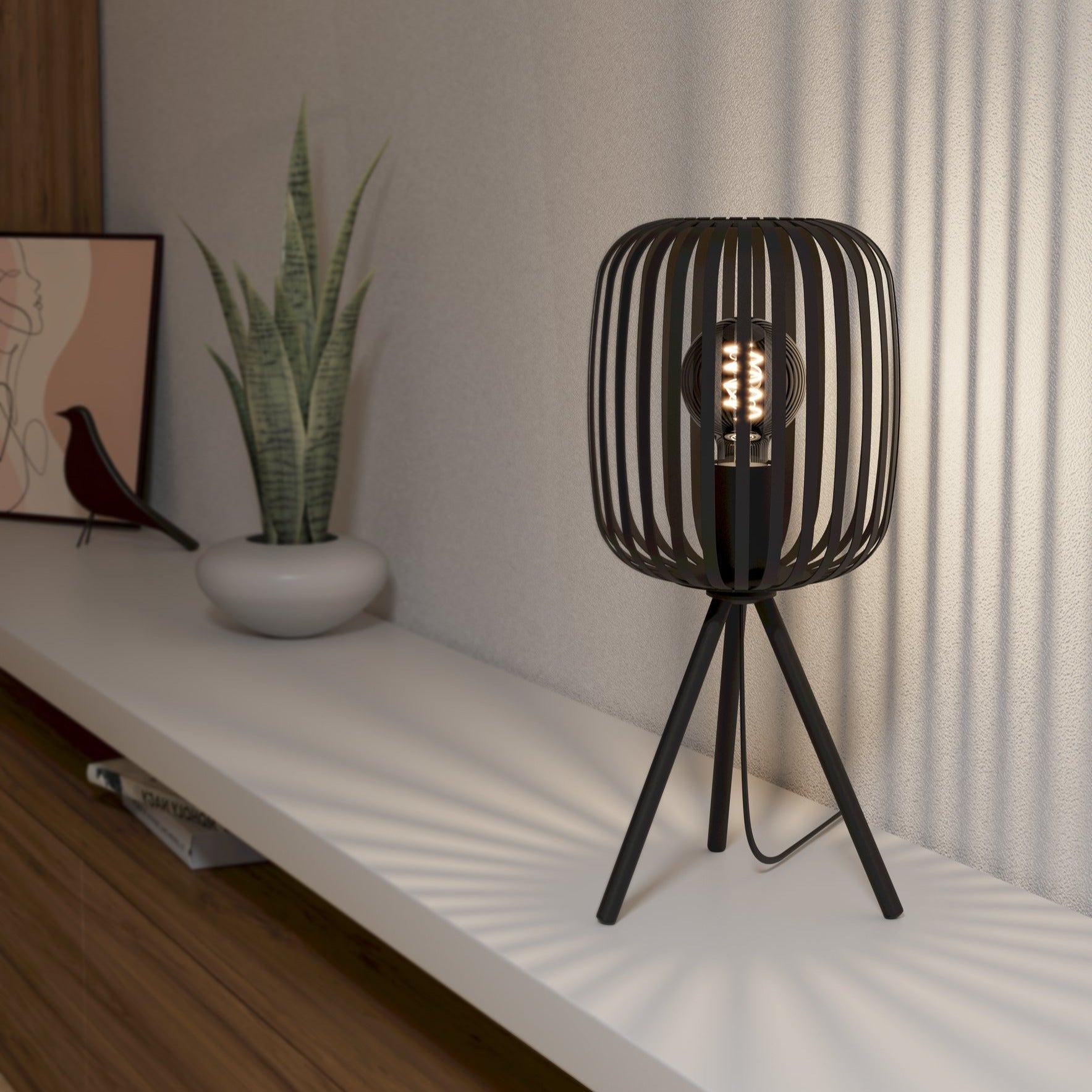 Veioza Decorativa ROMAZZINA Black Ø20CM desk lamp