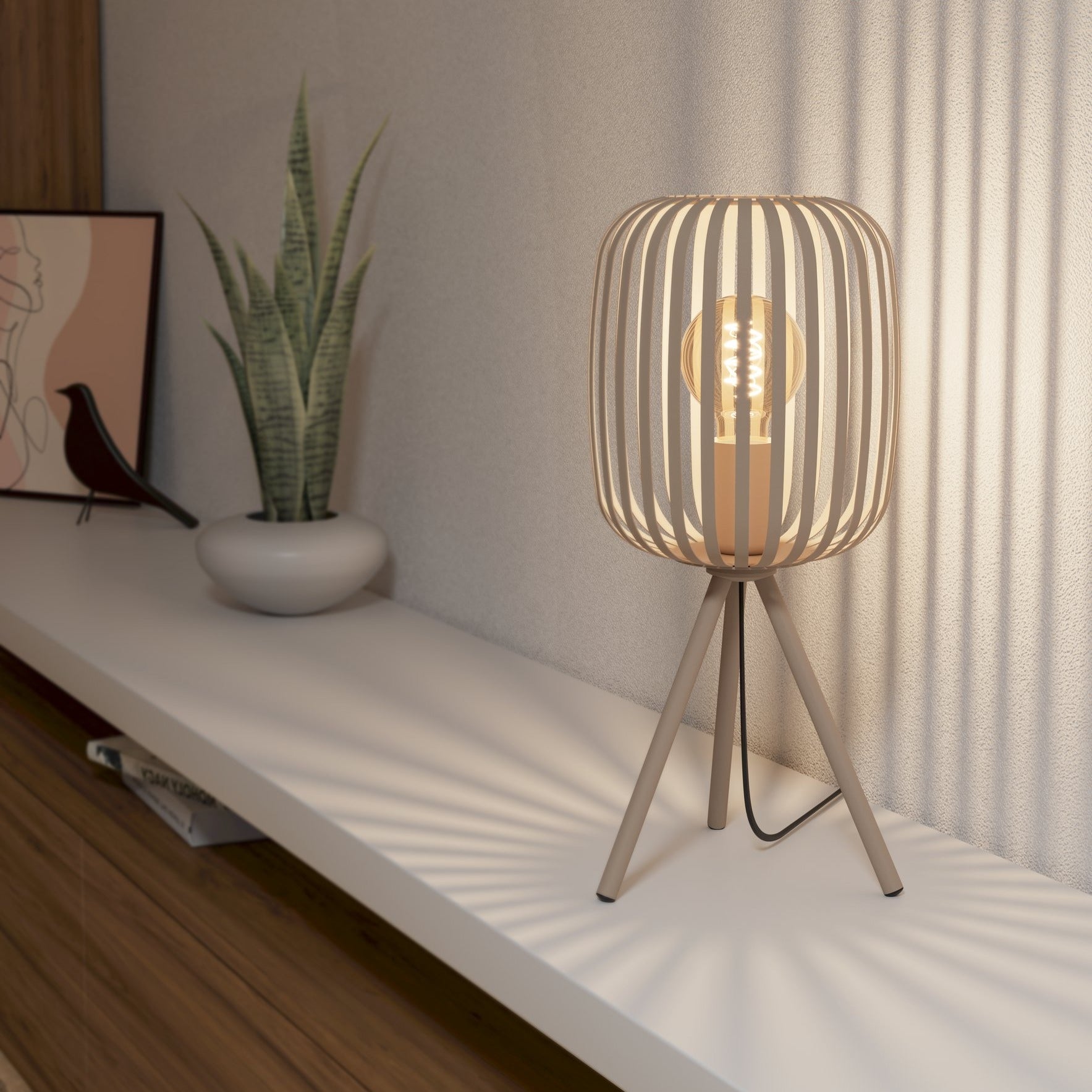 Veioza Decorativa ROMAZZINA Cream Ø20CM desk lamp