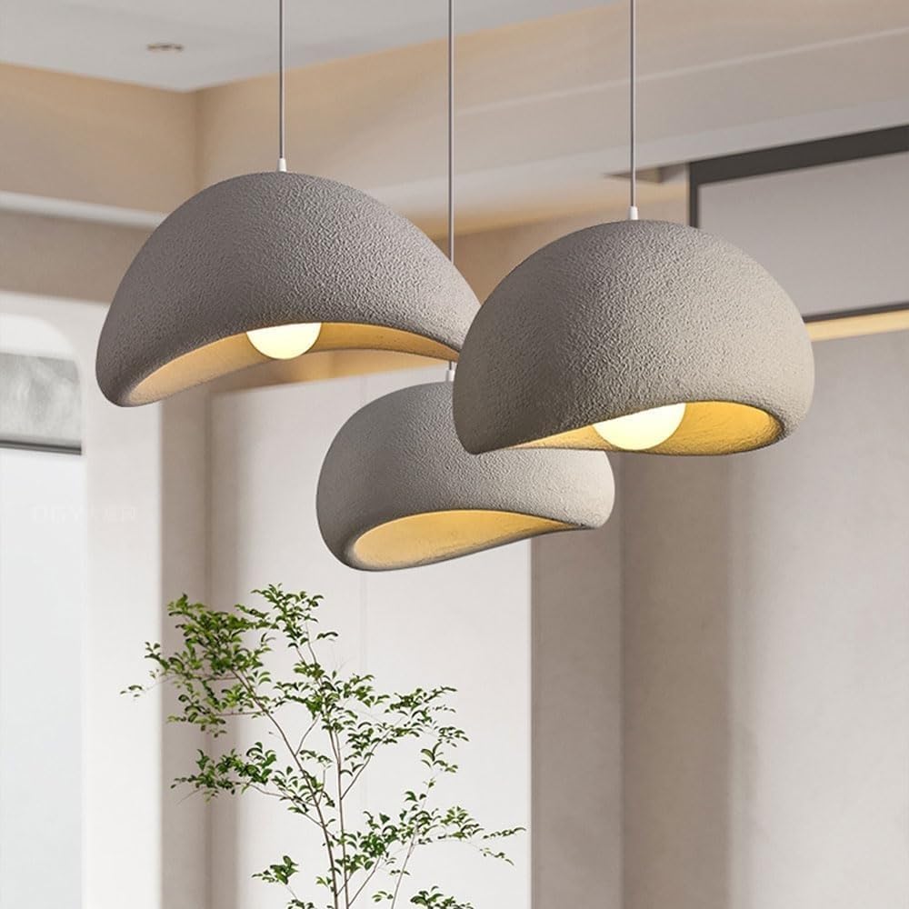 Pendul COLOSSUS Rotund Gri 50cm GRI / VINTAGE SI RETRO DESIGN Lighting Fixtures