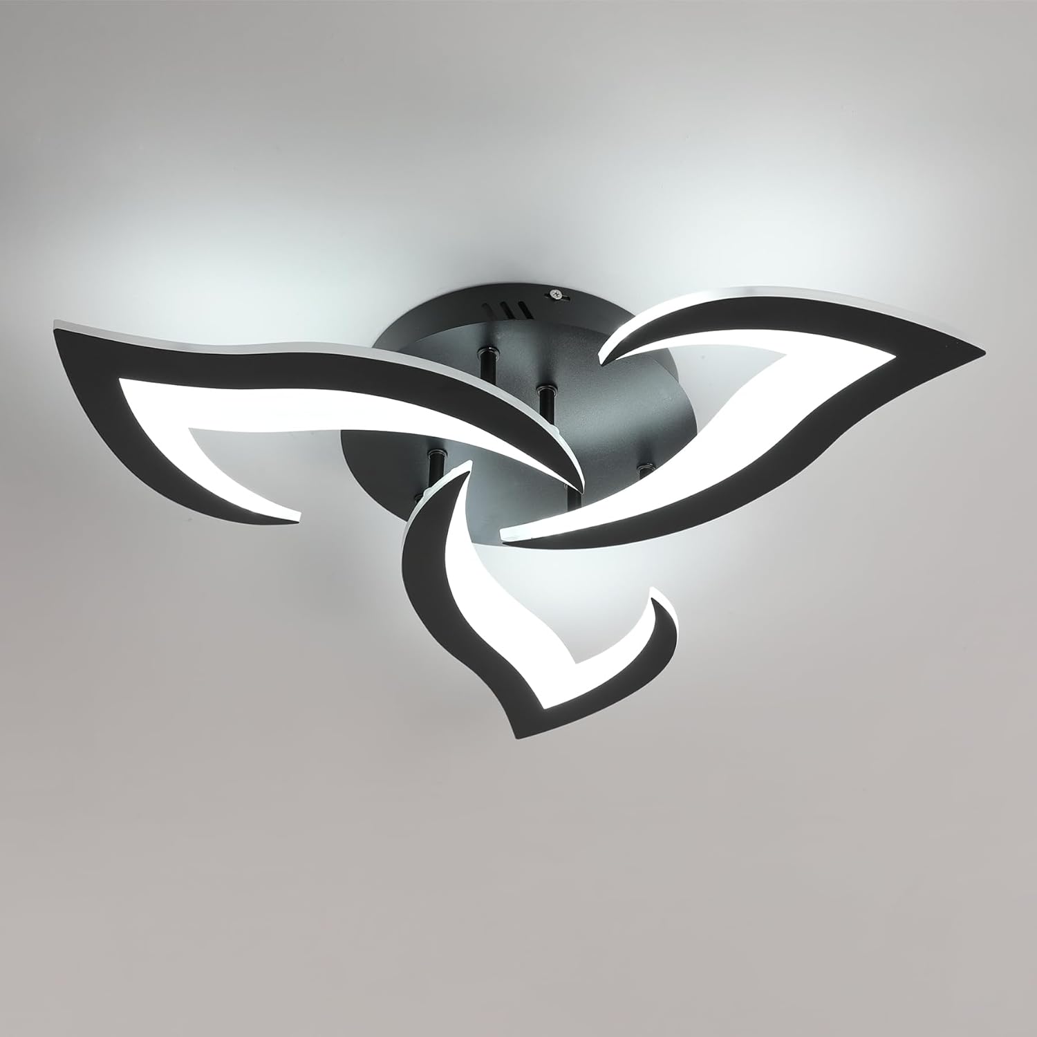 Lustra LED Mini Narcisse Black Echivalent 250W Telecomanda