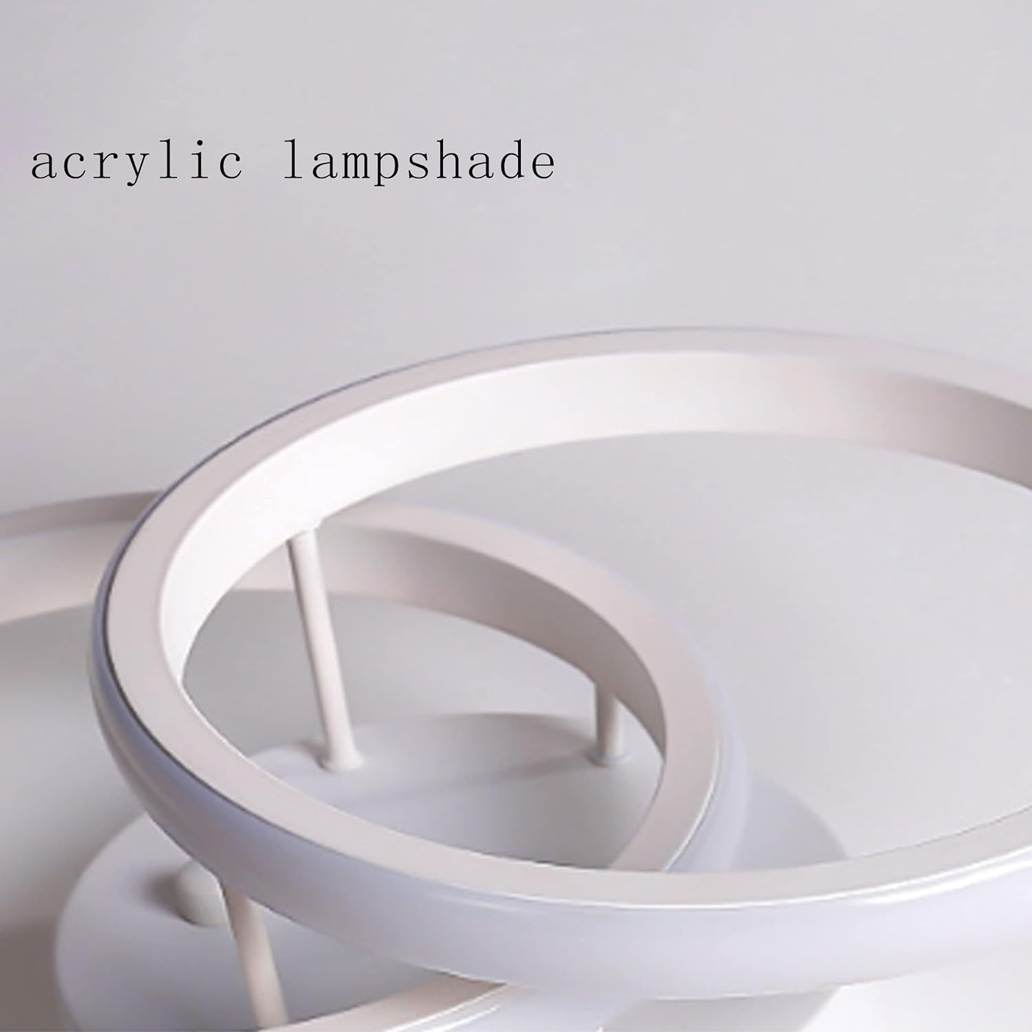 Lustra Led 22W Double Circle Cu Senzor Miscare Echivalent 150W Ceiling Light Fixtures