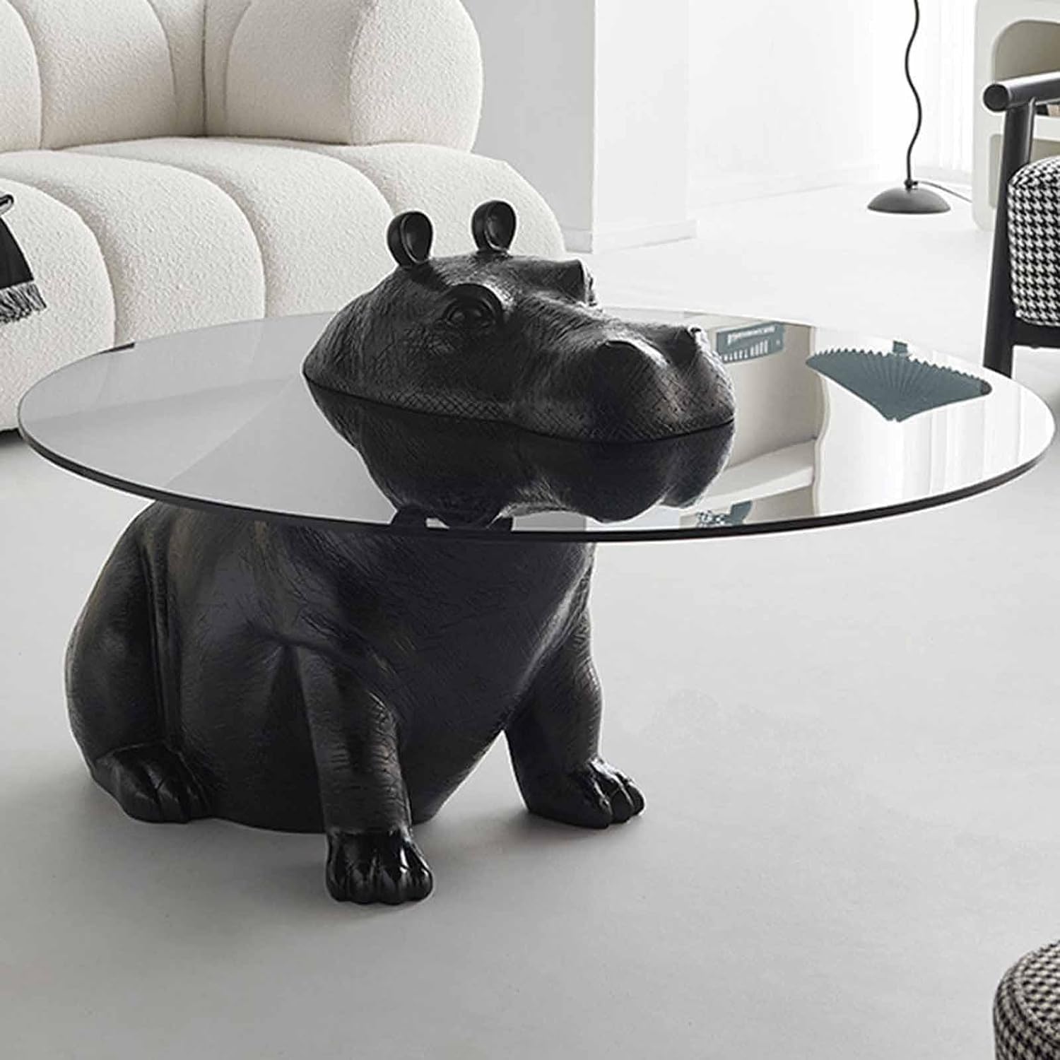 Masa Decorativa Moderna Hippo Savannah MASA DECORATIVA / NEAGRA / 100CM decorative table