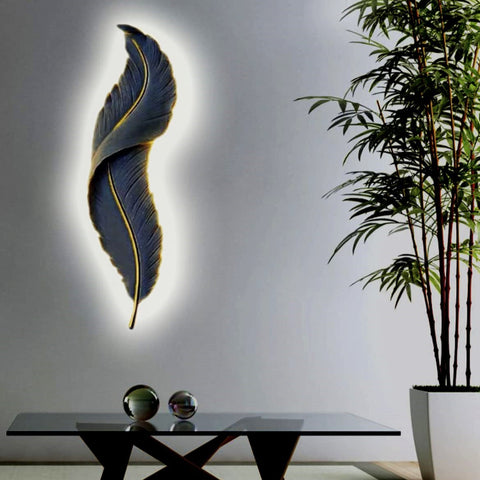 Aplica LED BLACK Luxury Feather 25W 63CM Resigilat R3
