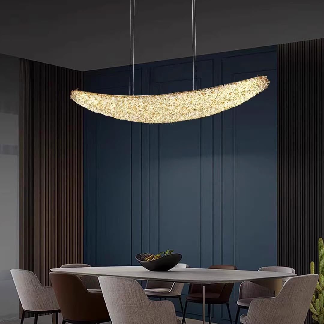 Lustra LED Suspendata Gondola Gold Cristal CRISTAL / AURIE Ceiling Light Fixtures