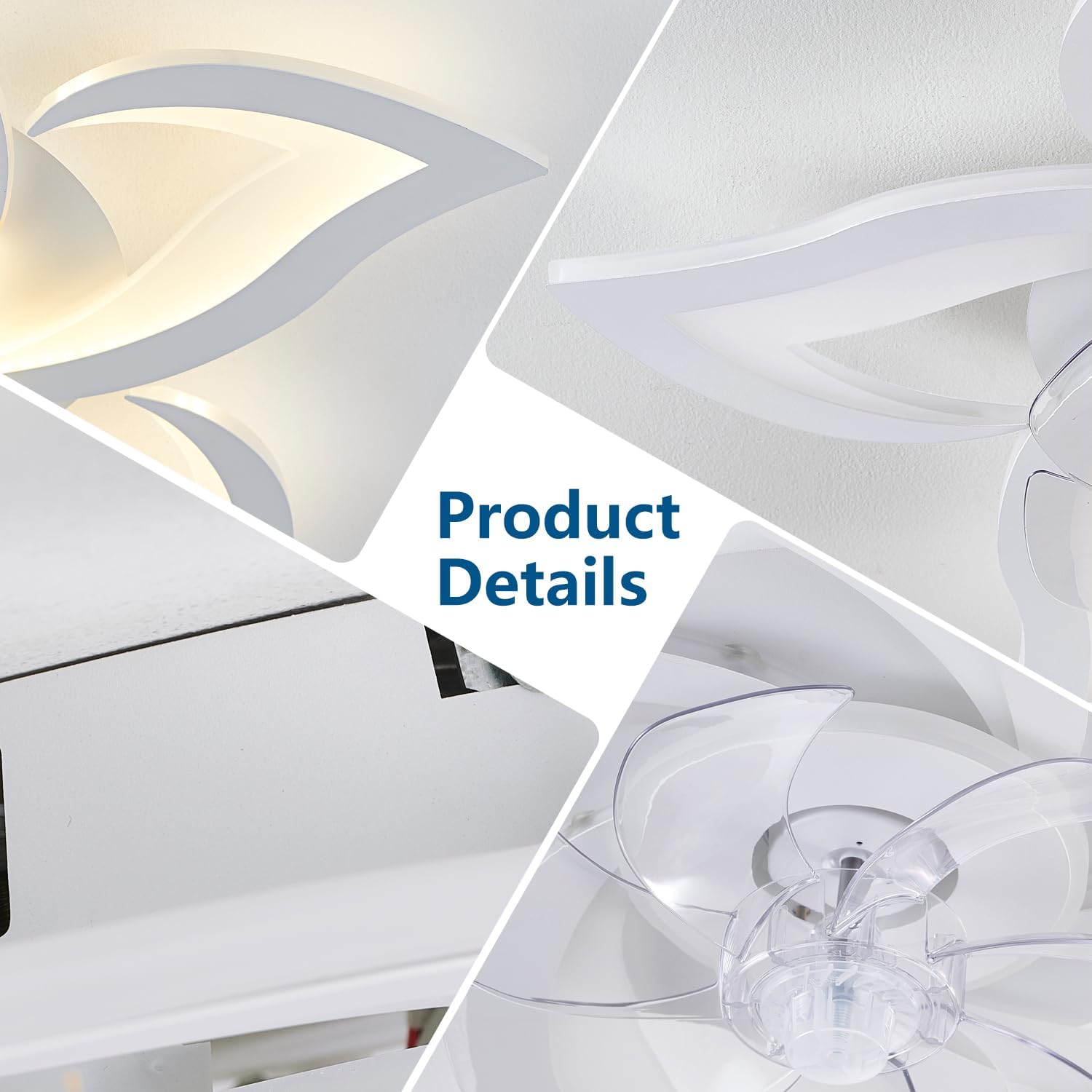 Lustra Led Narcisse Cu Ventilator Si Telecomanda Echivalent 400W Lighting Fixtures