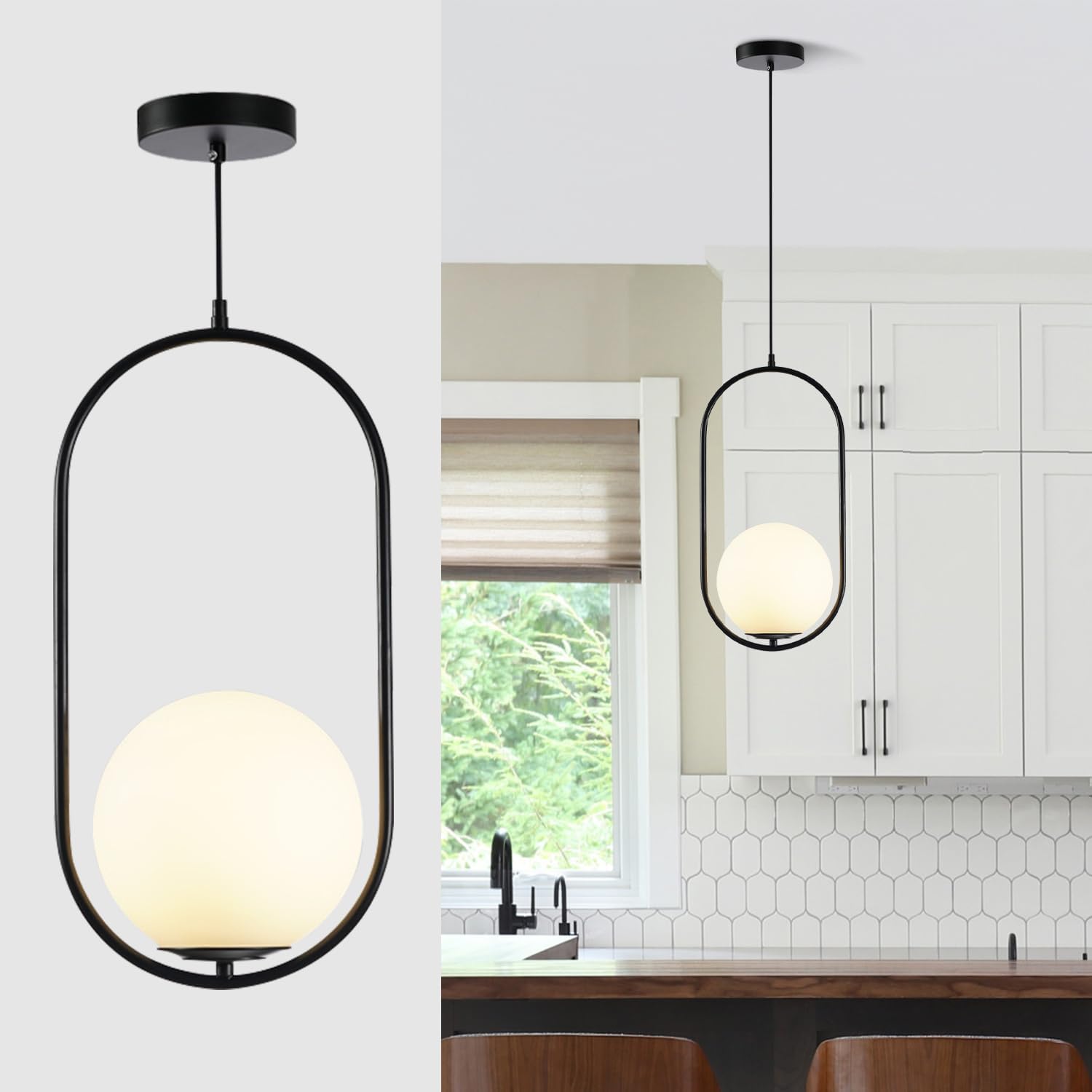 Pendul Nordic Half Moon Black NEAGRA / NORDIC Lighting Fixtures