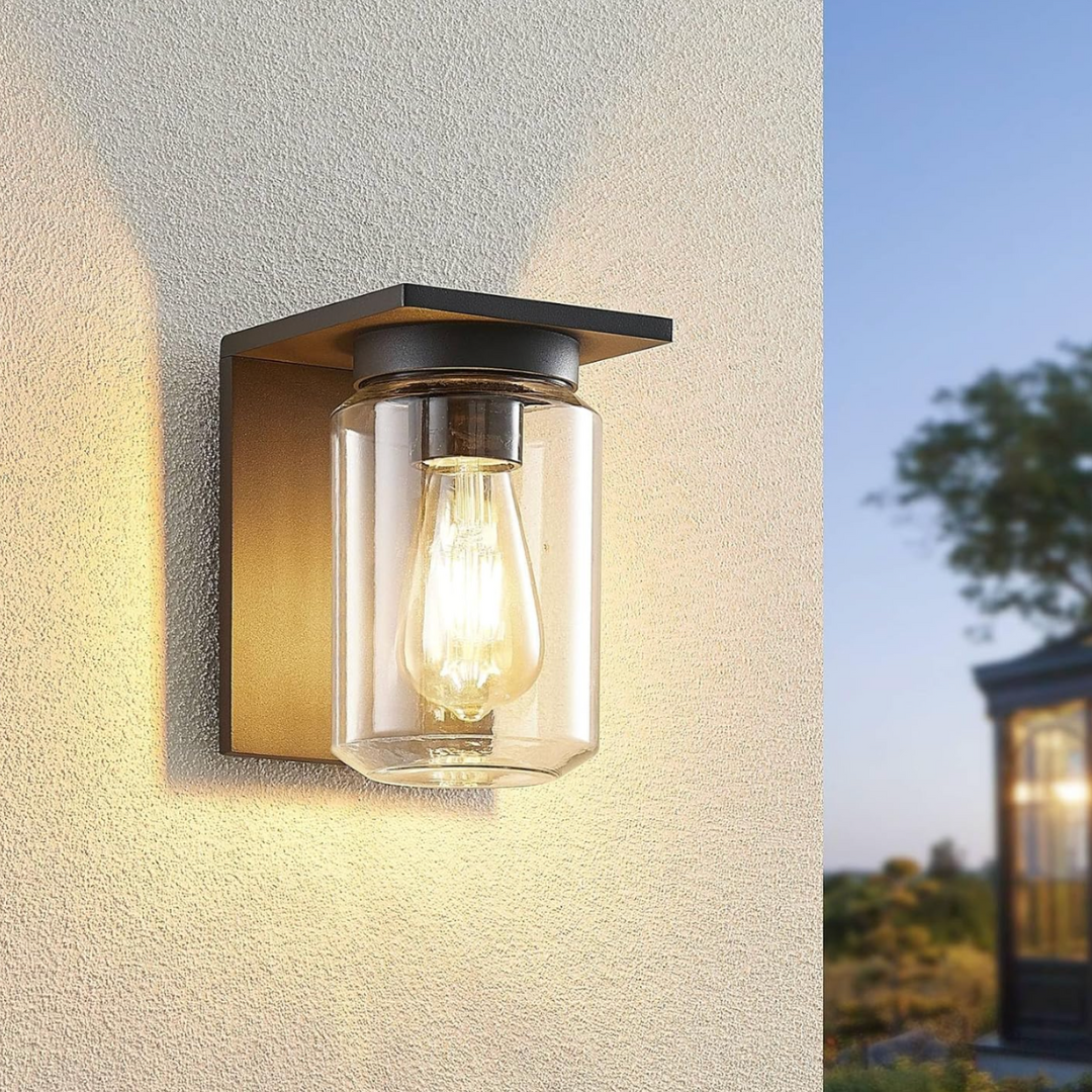 Aplica Exterior 1x27 Neagra cu Senzor APLICA PERETE / NEAGRA Wall Light Fixtures
