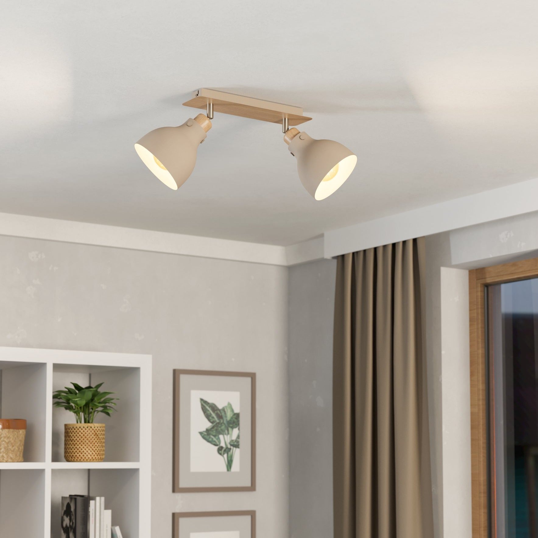 Lustra cu 2 Spoturi ARRECIFE Brown & Silver Chandeliers