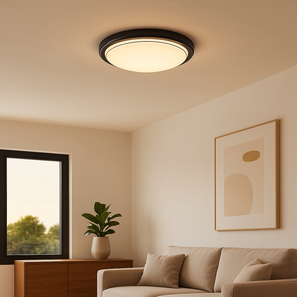 Plafoniera PLANET 1 Black Rotunda 29CM APLICA PERETE / TAVAN / 29CM led ceiling light