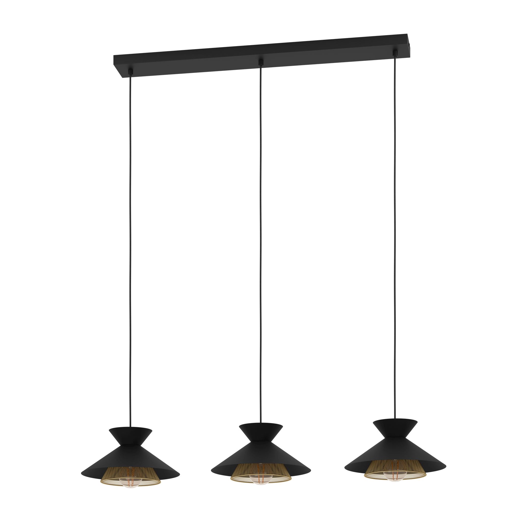 Lustra Suspendata GRIZEDALE Black 110CM NEAGRA / VINTAGE SI RETRO DESIGN / 110CM Chandeliers