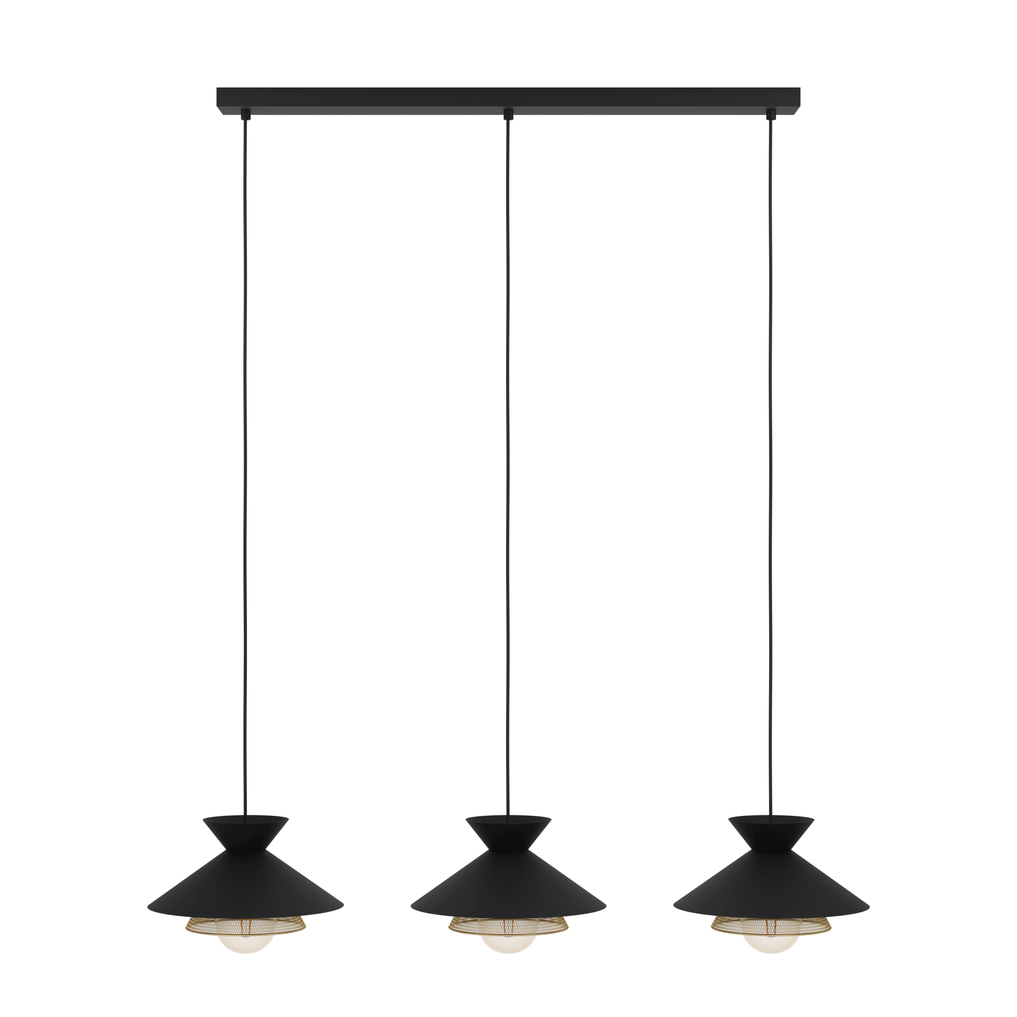 Lustra Suspendata GRIZEDALE Black 110CM NEAGRA / VINTAGE SI RETRO DESIGN / 110CM Chandeliers