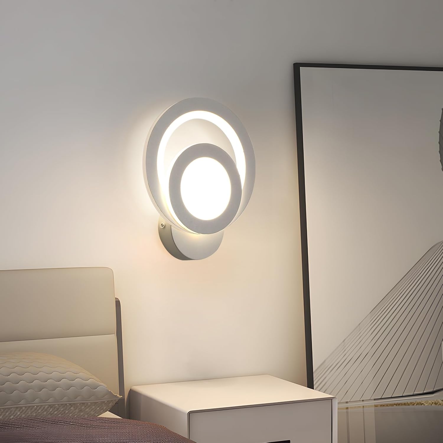 Aplica LED Perete MUSE Alba Echivalent 100W APLICA PERETE / ALBA / CIRCLE DESIGN Wall Light Fixtures