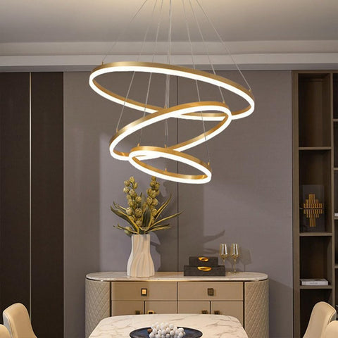 Lustra LED WONDERLAND Gold 3 Segmente Echivalent 600W Resigilat R3