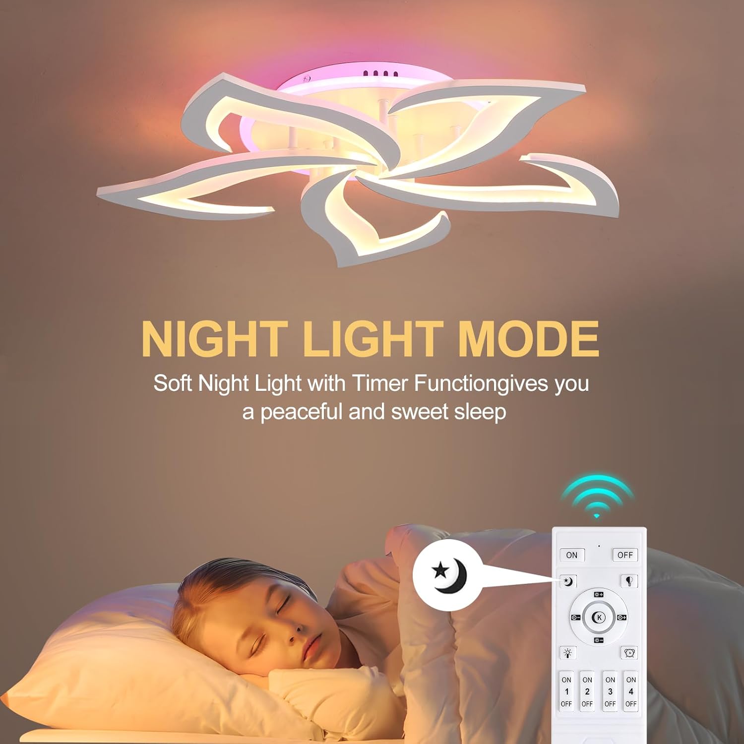 Lustra Led Narcisse Rgb Echivalent 600W Telecomanda Ceiling Light Fixtures