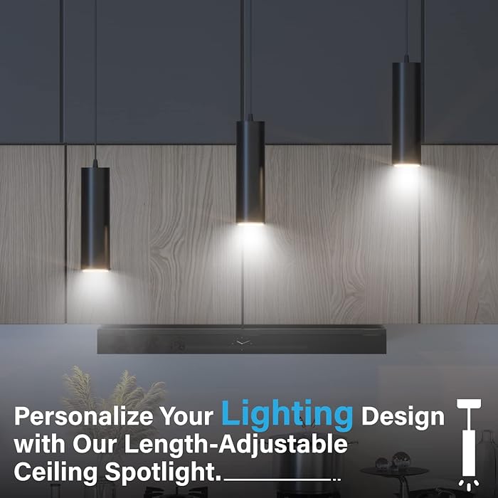 Pendul Aluminiu Pablo Negru 1Xgu10 Lighting Fixtures