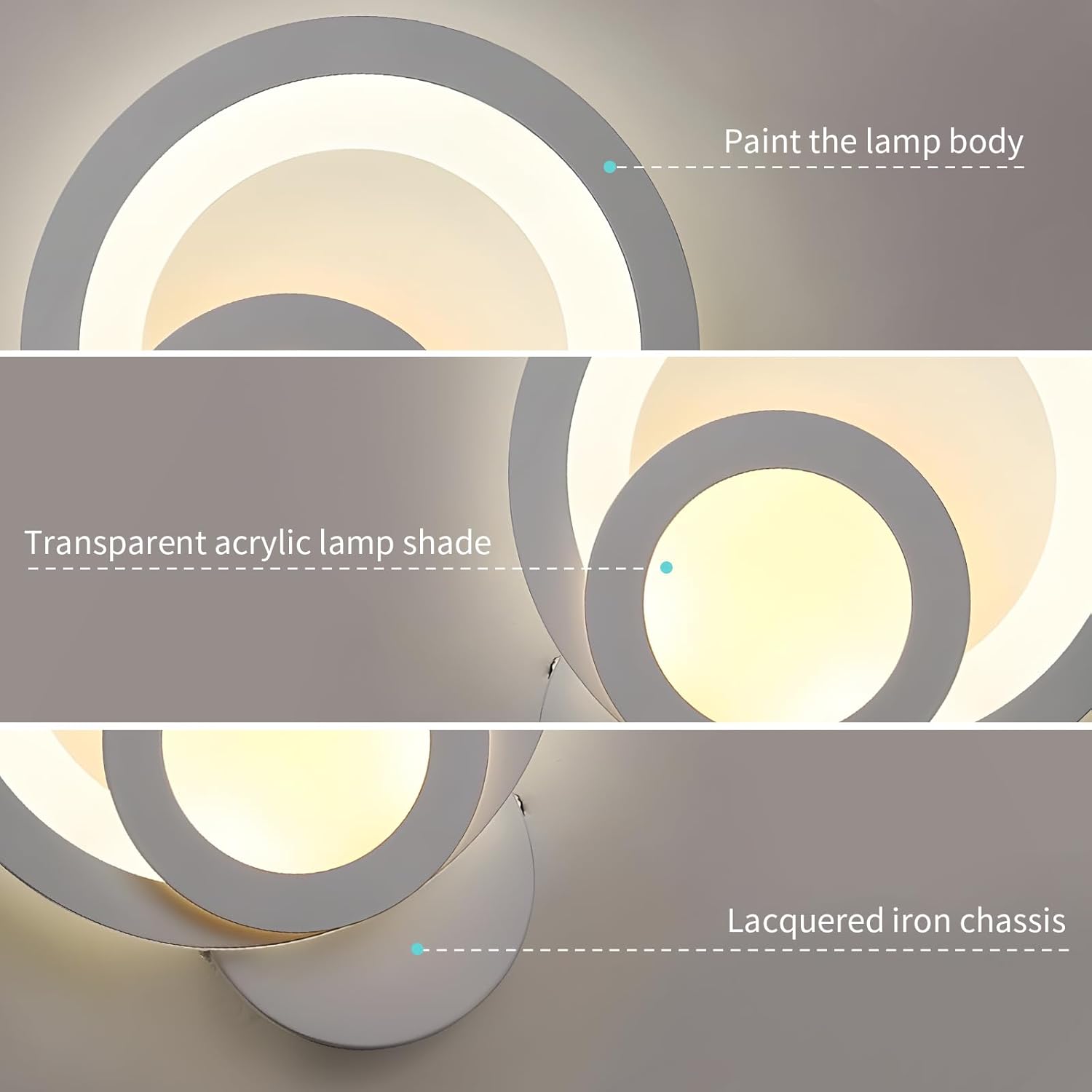 Aplica LED Perete MUSE Alba Echivalent 100W APLICA PERETE / ALBA / CIRCLE DESIGN Wall Light Fixtures