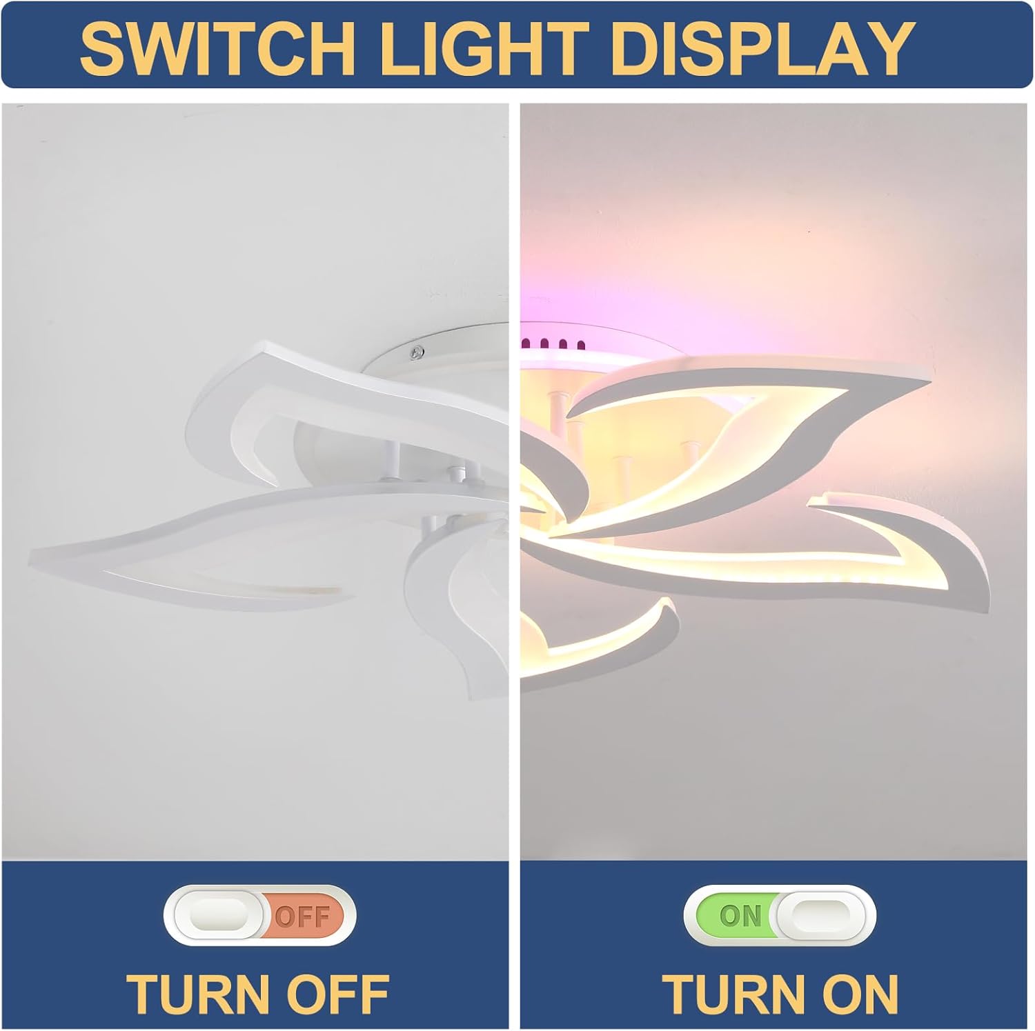 Lustra Led Narcisse Rgb Echivalent 600W Telecomanda Ceiling Light Fixtures