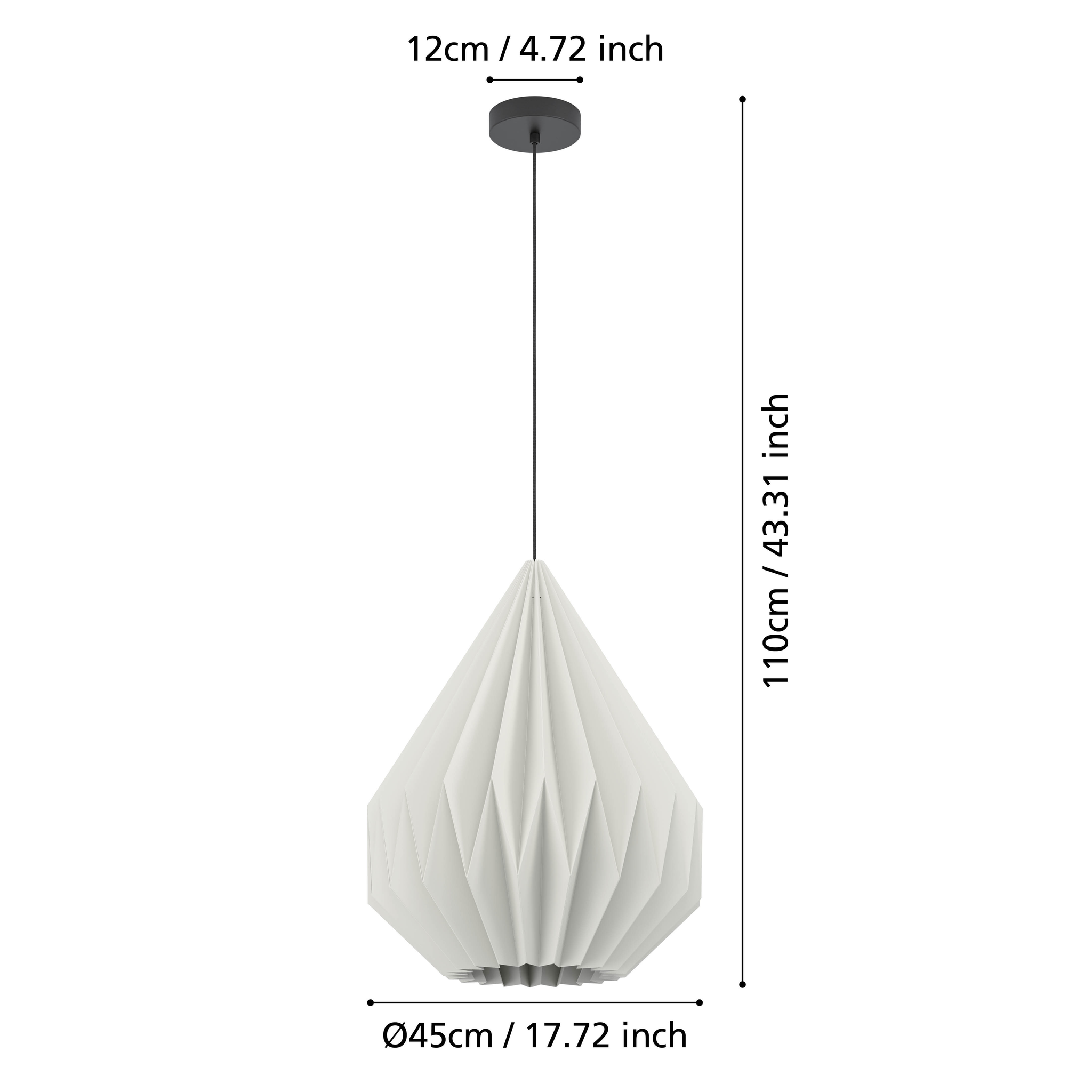 Pendul MINTING White & Black 110CM ALBA / SUSPENDATE Lighting Fixtures
