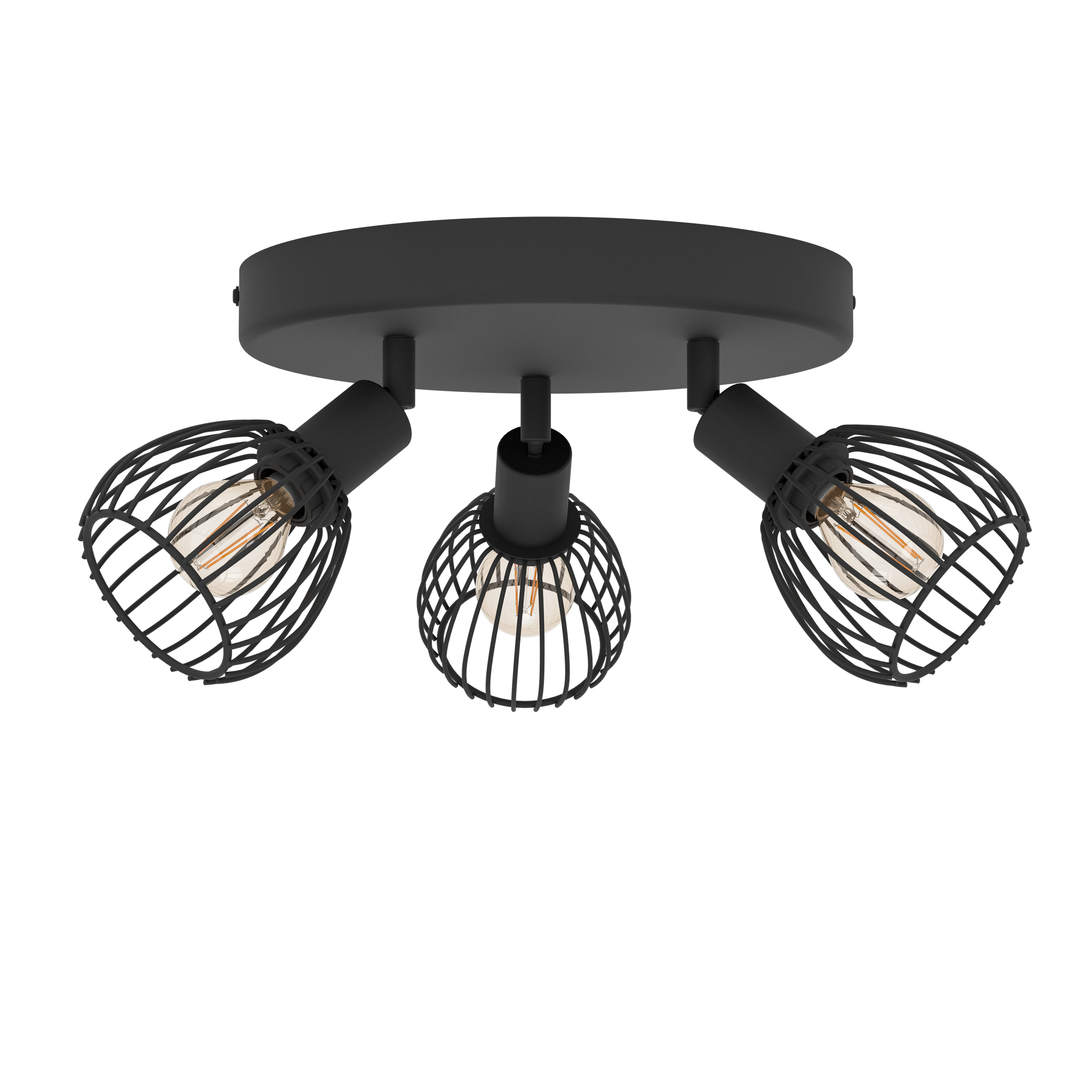 Lustra Cu 3 Spoturi Reglabile Black SONNINO 25CM Lighting Fixtures