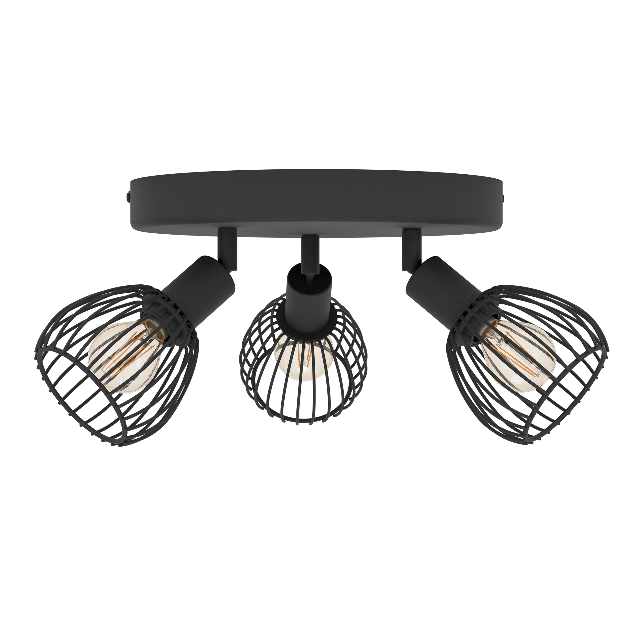 Lustra Cu 3 Spoturi Reglabile Black SONNINO 25CM Lighting Fixtures
