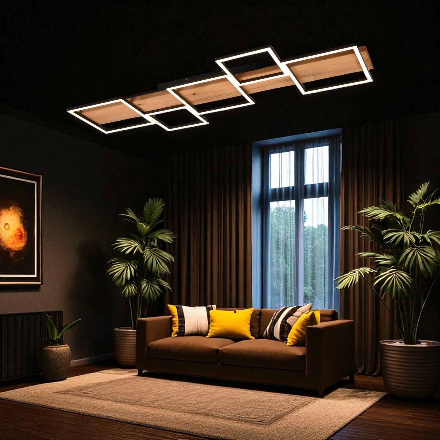 Lustra LED Aplicata Wood HARPER LEMN Lighting Fixtures