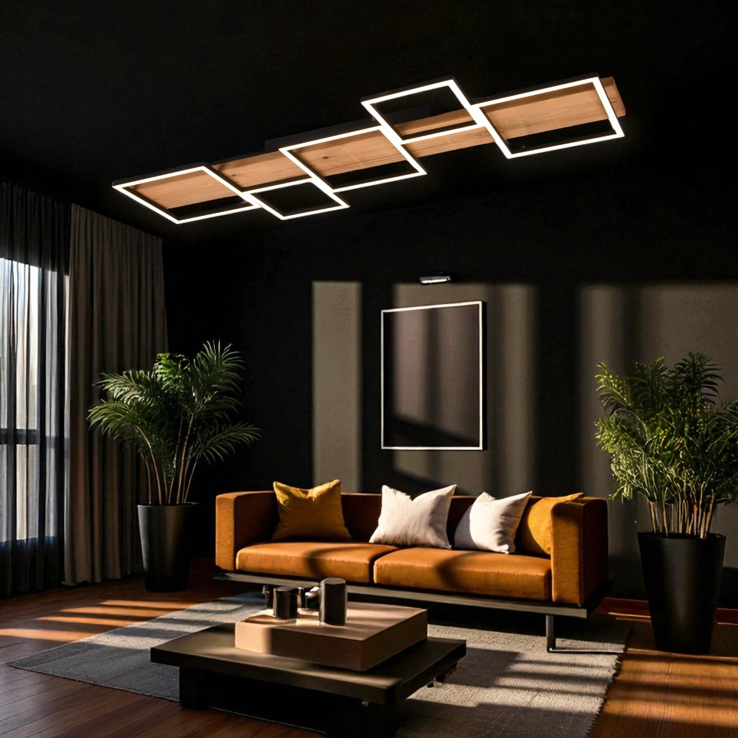 Lustra LED Aplicata Wood HARPER LEMN Lighting Fixtures