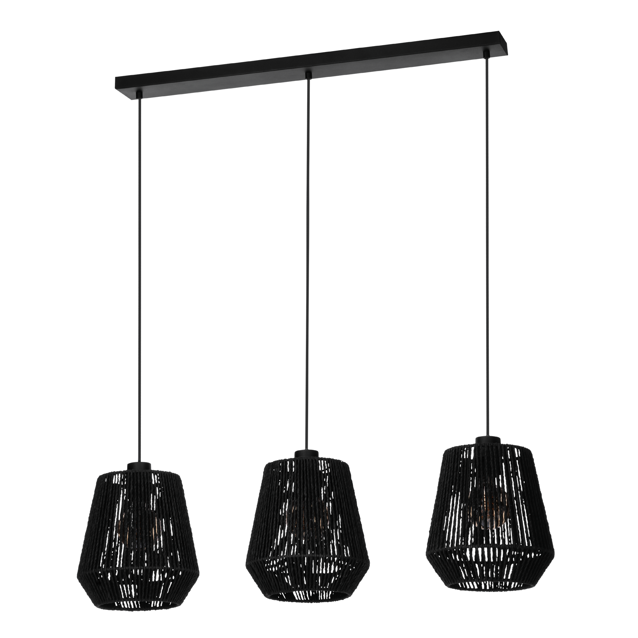 Lustra Suspendata PERSLEY Black 110CM NEAGRA / VINTAGE SI RETRO DESIGN / 110CM Chandeliers