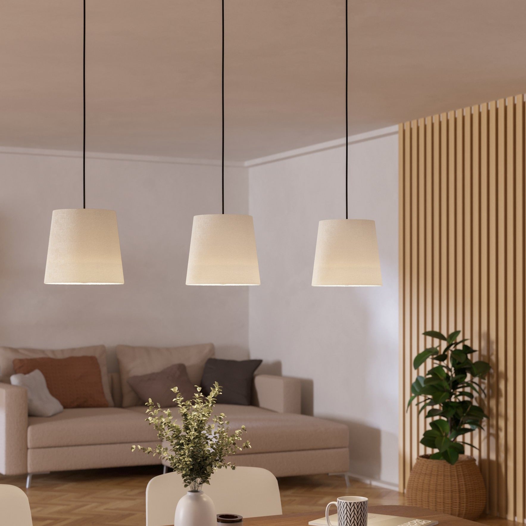 Lustra Suspendata FEBRES Black & White Eglo Chandeliers