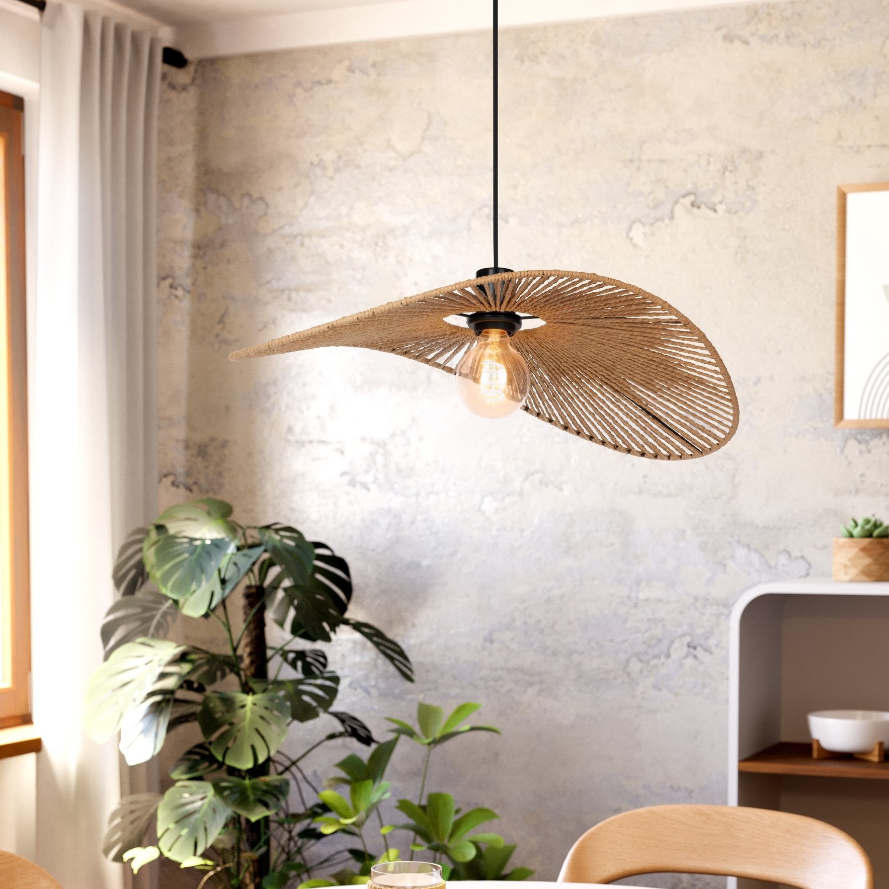 Pendul SIRUELA Black & Brown 1xE27 Eglo