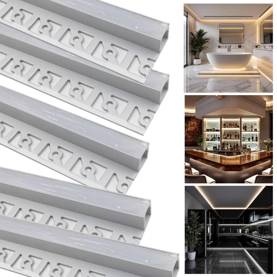 Profil LED 2 METRI de Capat Incastrat Sub Tencuiala LED Strips