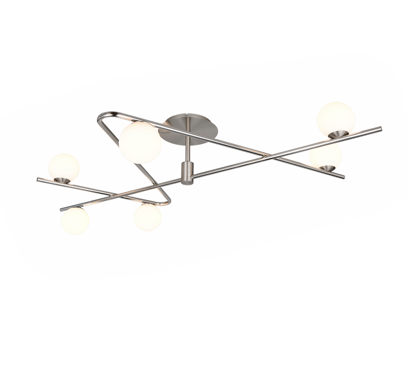 Lustra Aplicata Premium Flaming Silver 6xG9