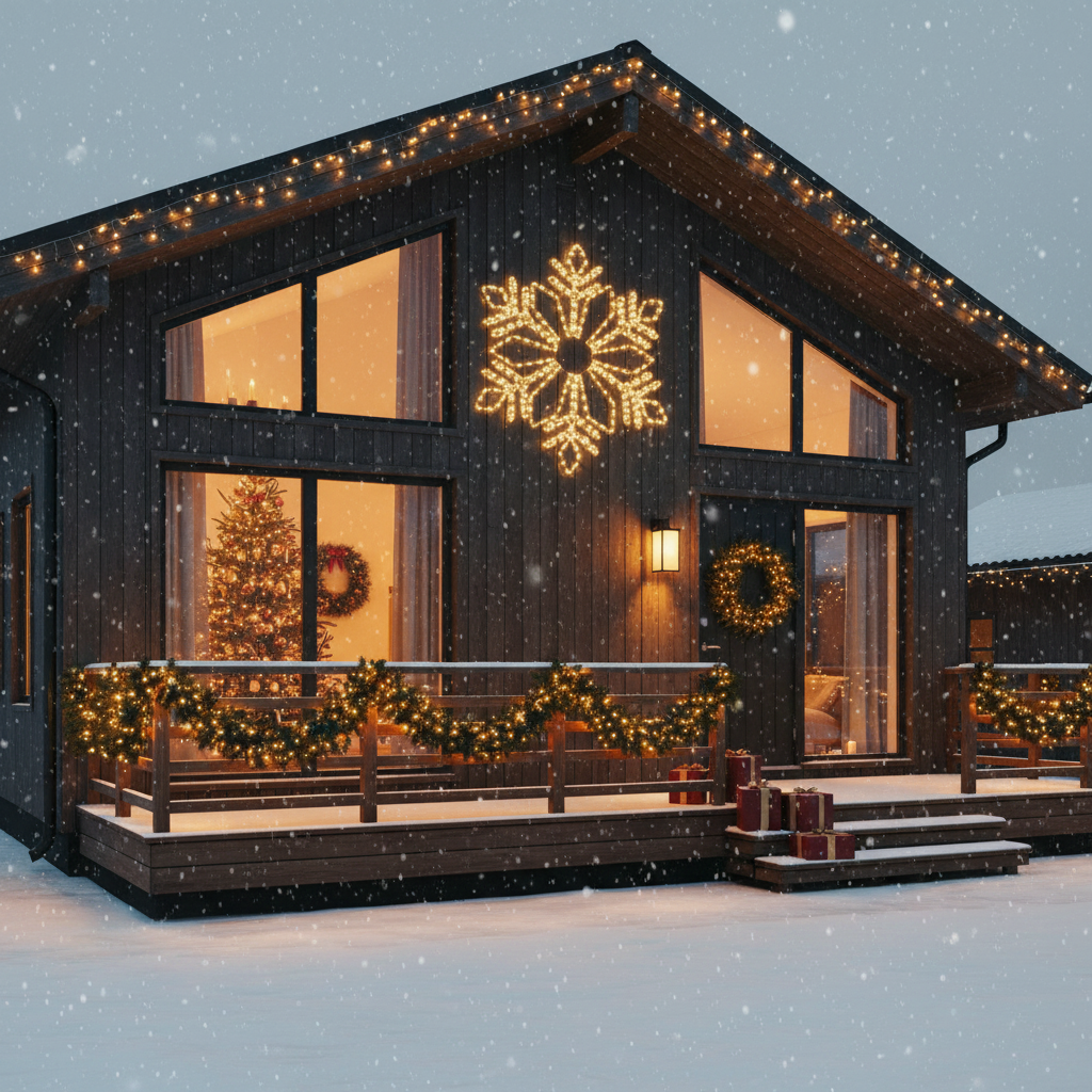 Fulg de Nea Decorativ LED Starfell 60x60cm IP44