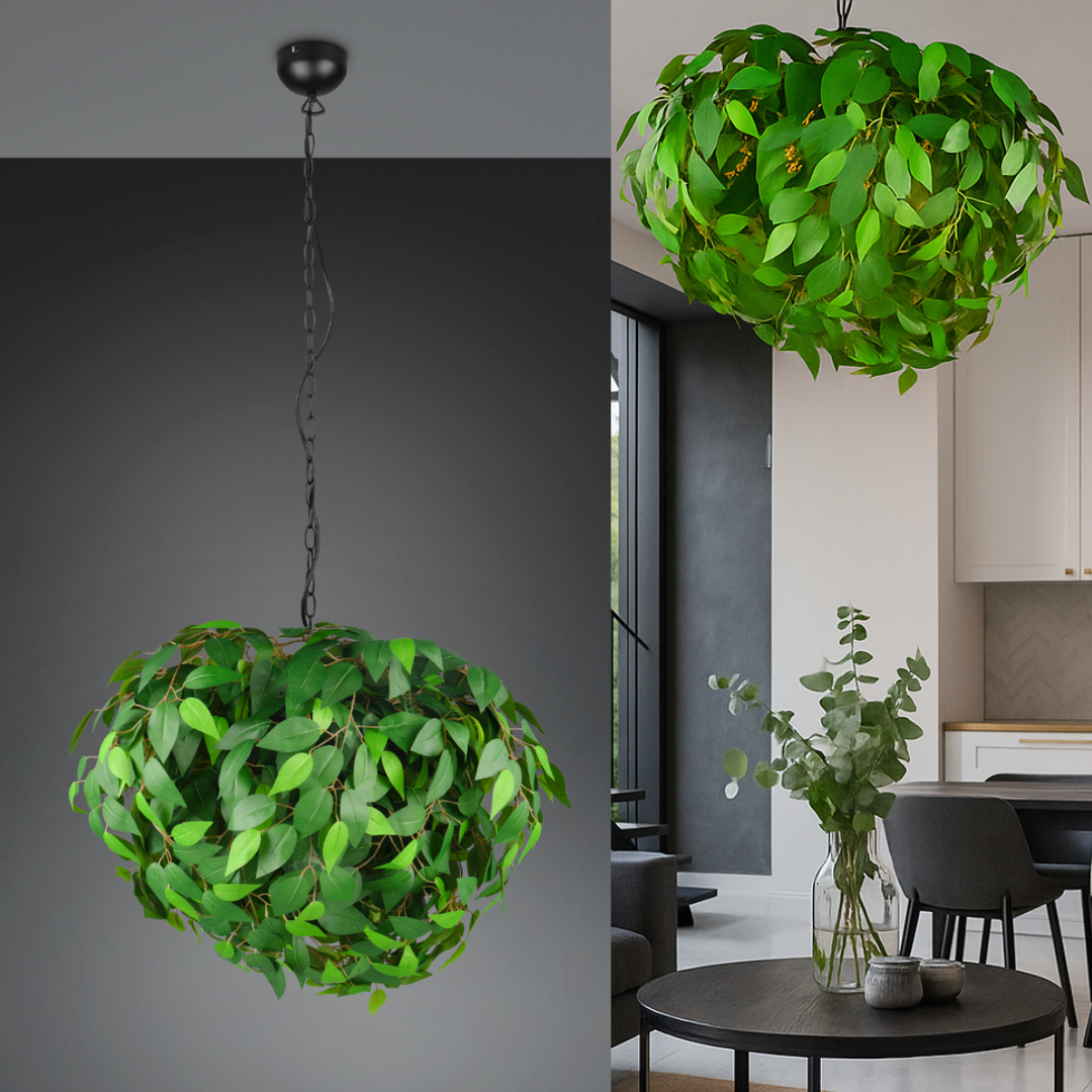 Lustra Suspendata 4x E14 LEAVY NEAGRA Lighting Fixtures