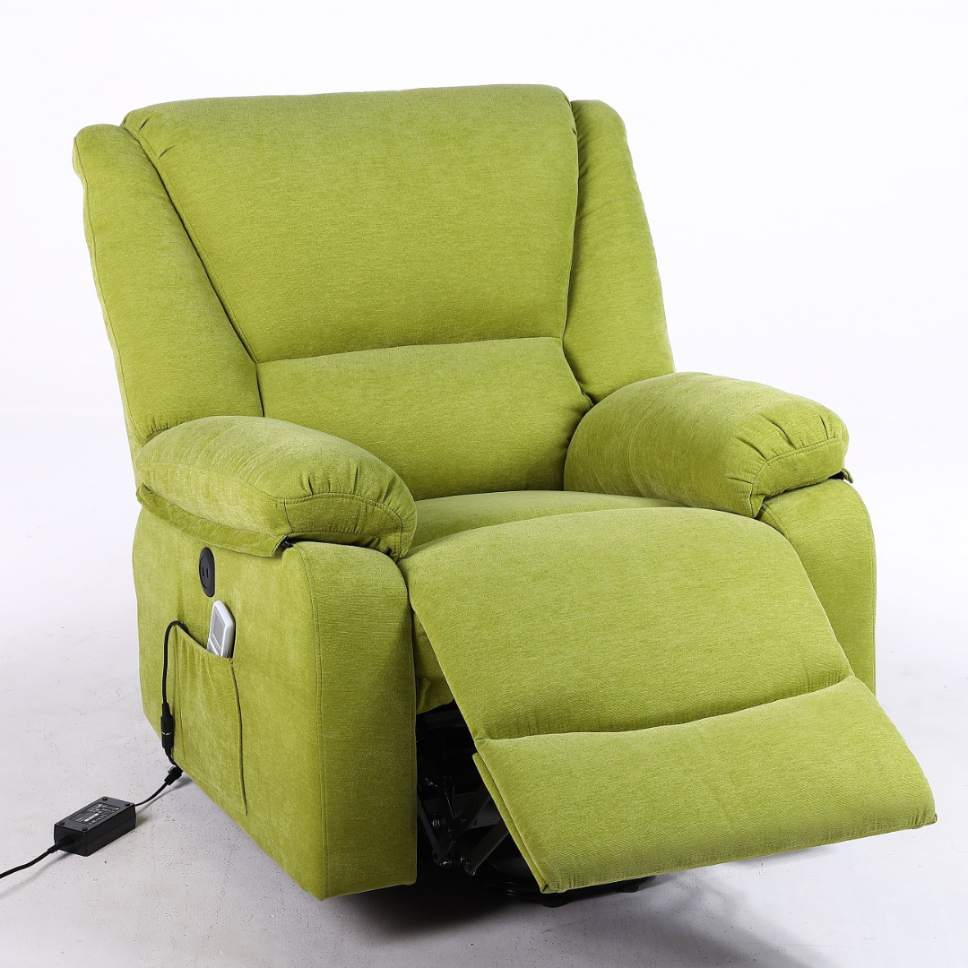 Fotoliu cu Masaj și Încălzire Recliner Electric Verde FOTOLIU CU MASAJ/RECLINER/INCALZIRE / VERDE Chairs