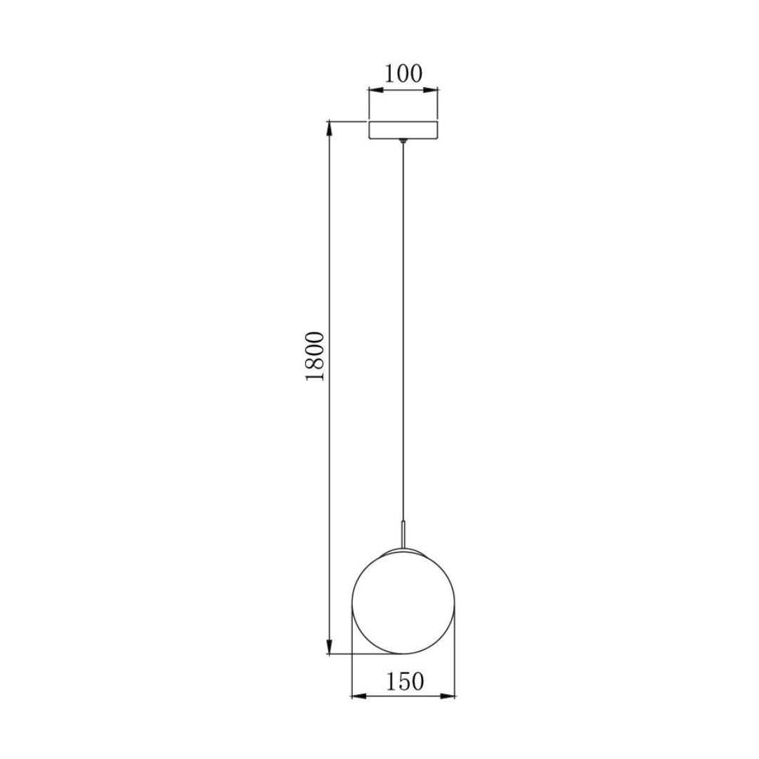 Pendul Abajur 1xG9 Chrome Chrome / SUSPENDATE