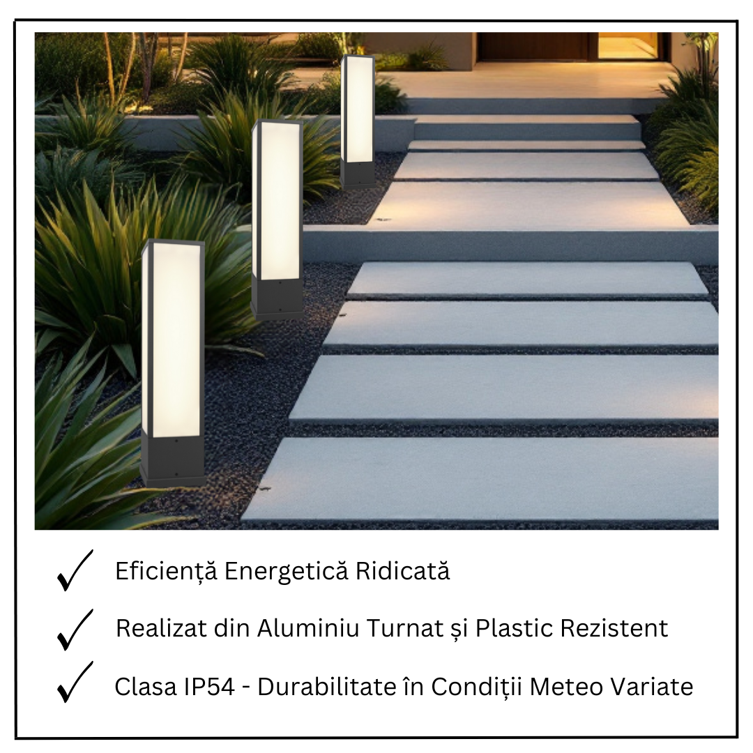 Stalp Ornamental De Gradina LED 15W 60CM FUERTE GARDEN POLE