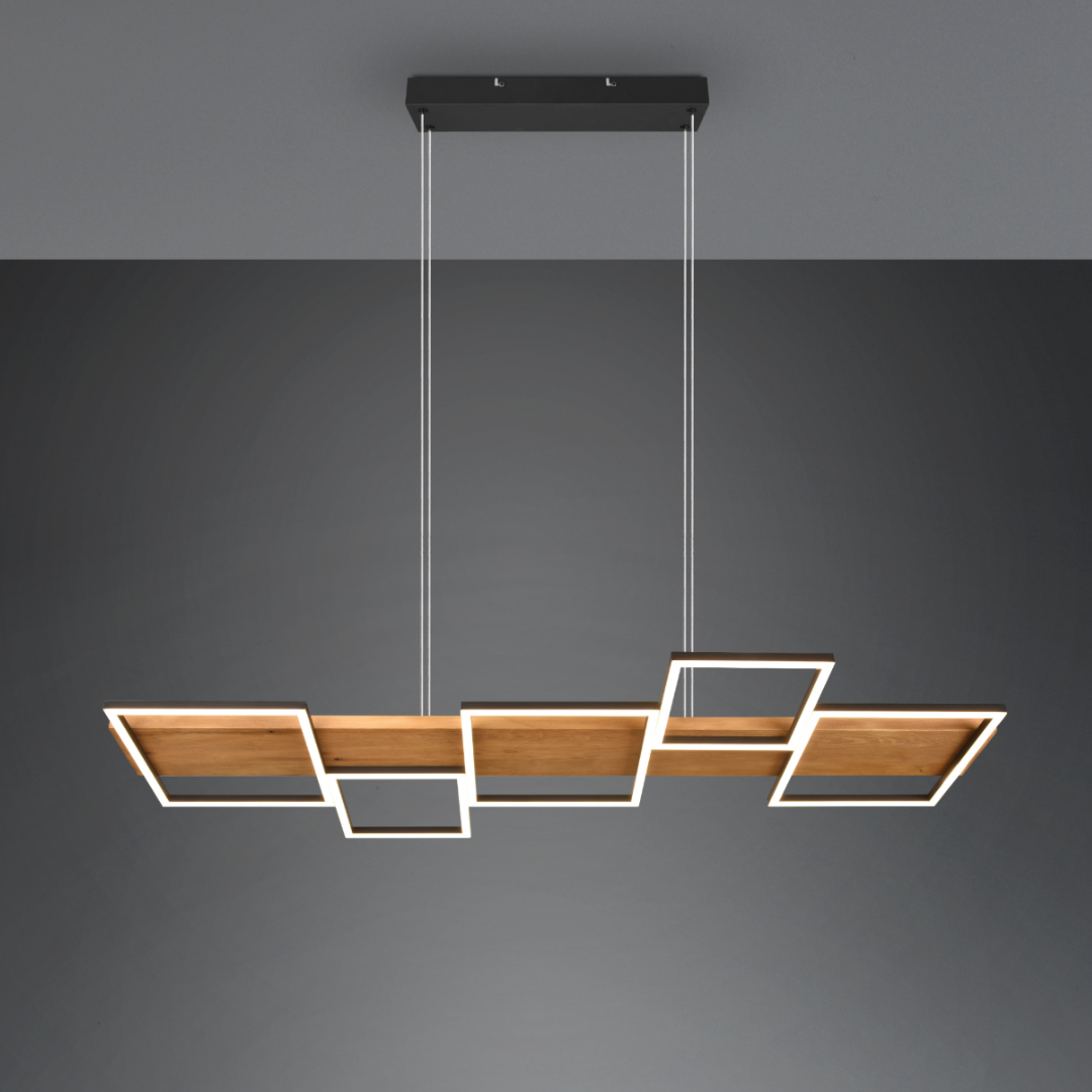 Lustra LED Suspendata WOOD HARPER LEMN / SUSPENDATE Lighting Fixtures