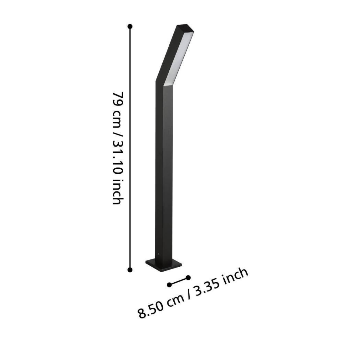 Slalp LED 790mm Ornamental 2X4.5W IP44 900993 NEAGRA / STALP ORNAMENTAL / ALB CALD EXTERIOR LAMP