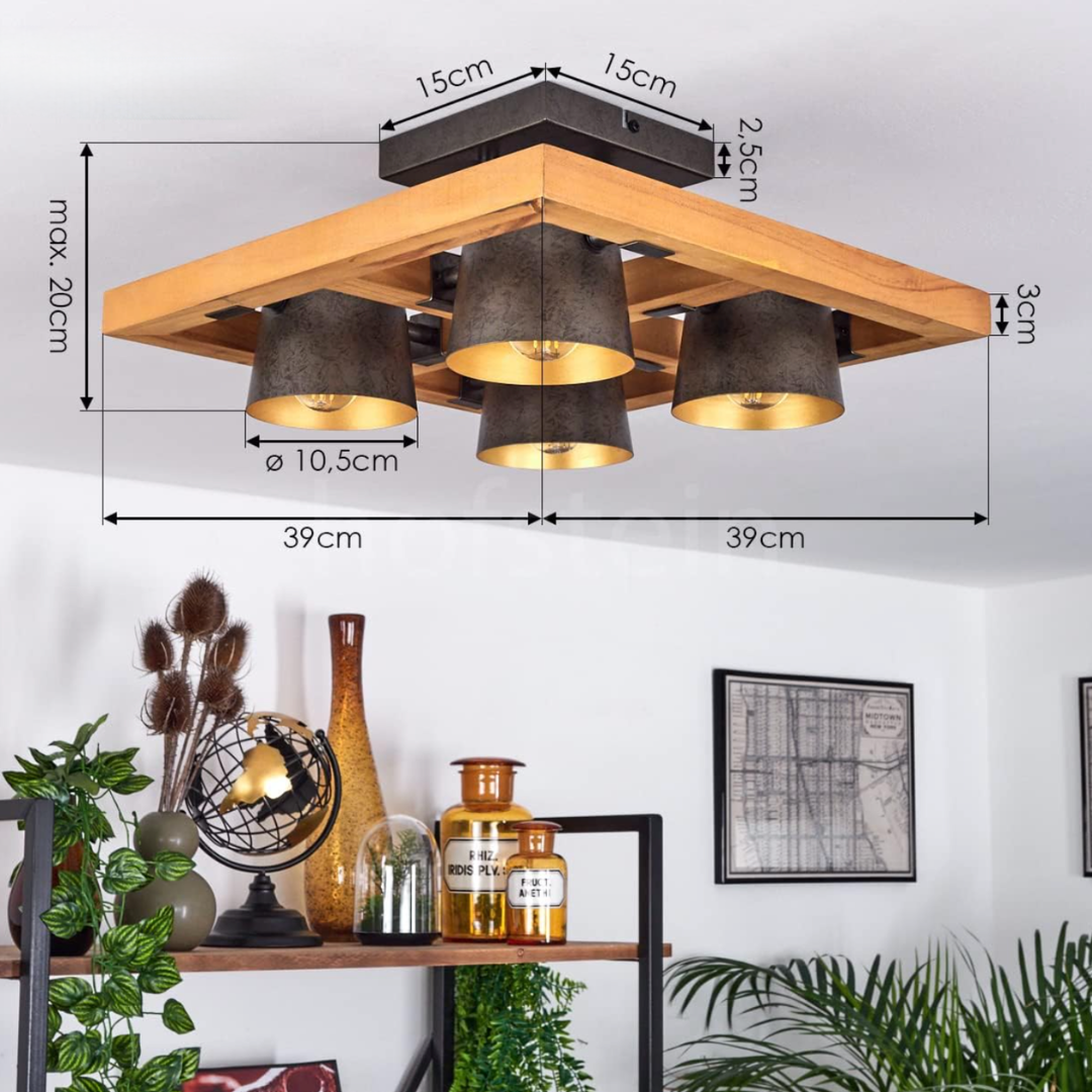 Lustra 4xE14 Lyssé 25W LEMN Lighting Fixtures