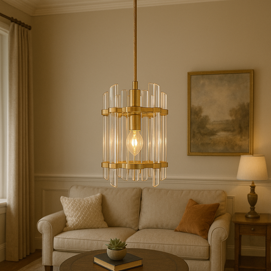 Pendul Cristal Luxury ALEXANDRIA Gold AURIE / CRISTAL Lighting Fixtures