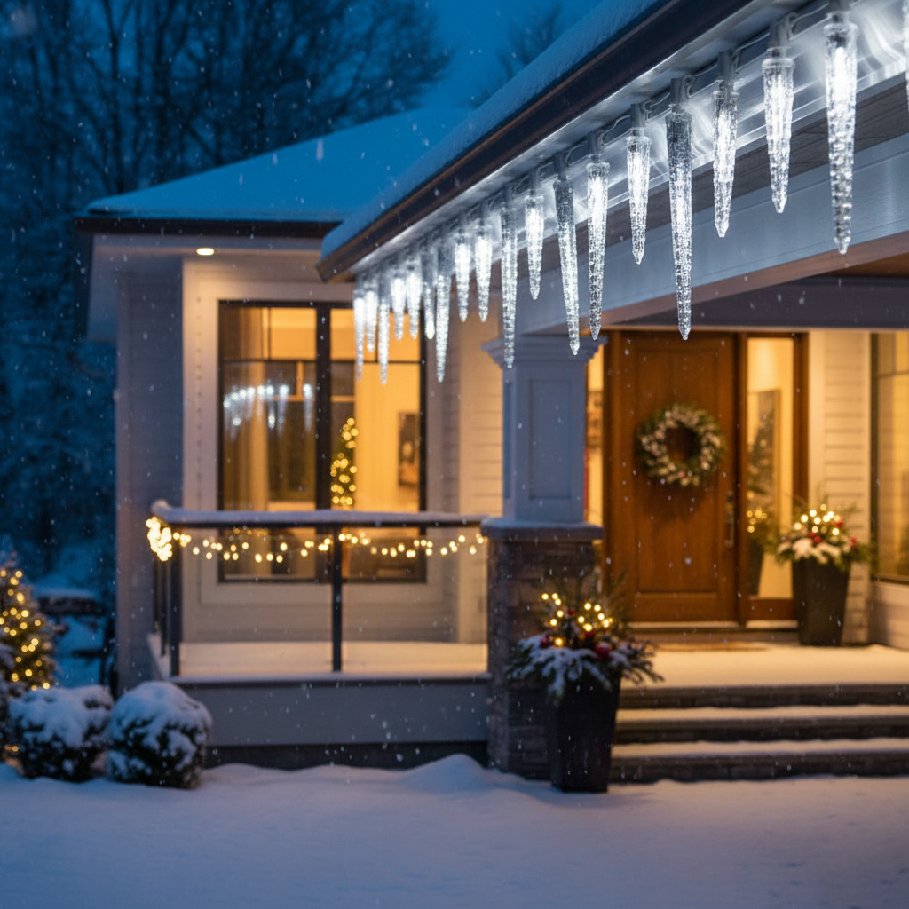 Instalatie LED Turturi Coldvale 72 LED-uri 1.8M Fir Alb IP44